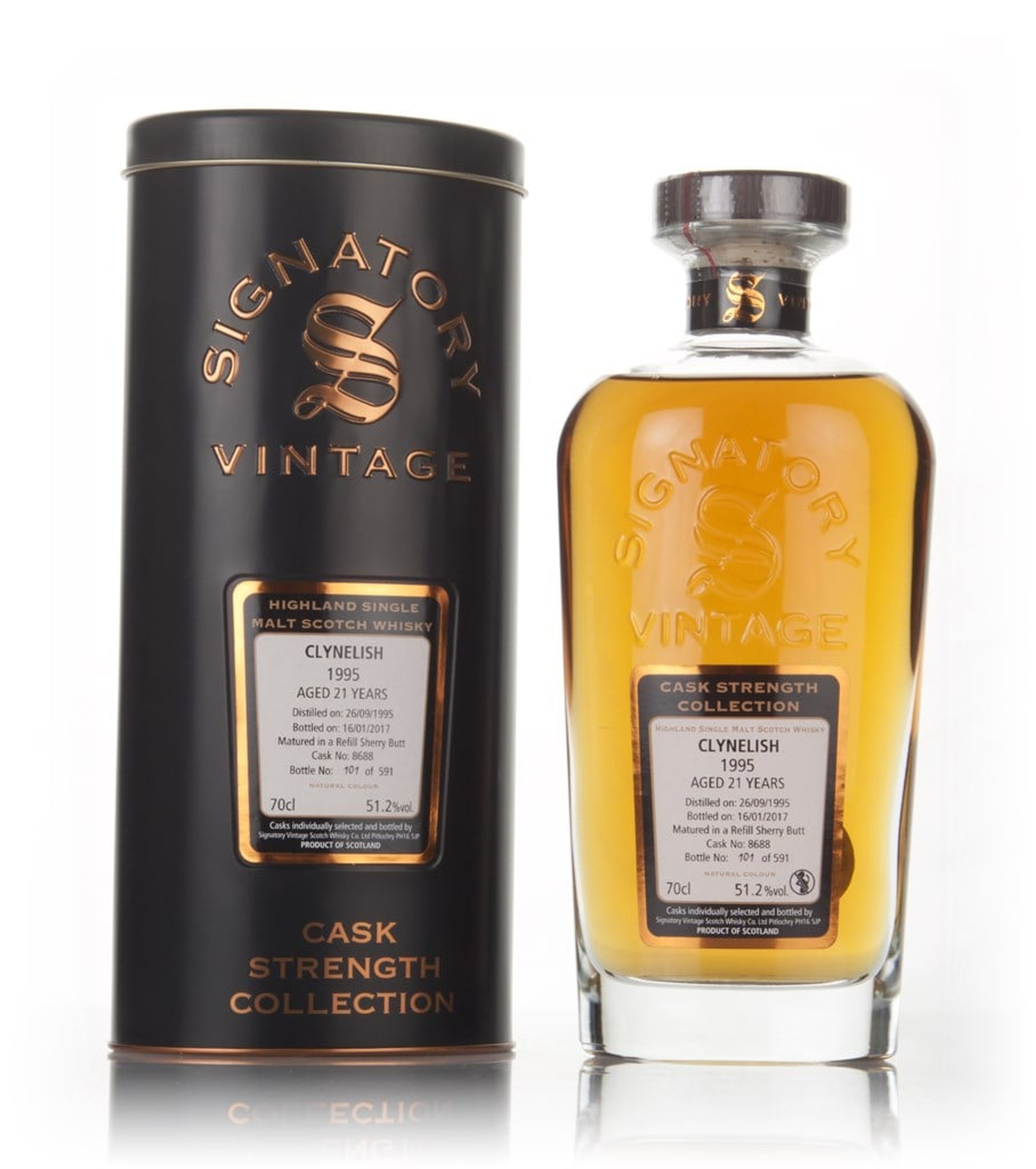 Clynelish 21 Year Old 1995 (cask 8688) - Cask Strength Collection (Signatory) 70cl