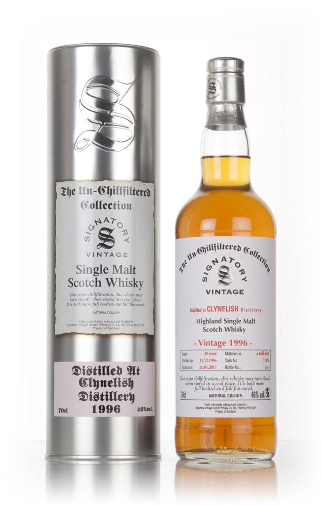 Clynelish 20 Year Old 1996 (casks 11376) - Un-Chillfiltered Collection (Signatory) 70cl