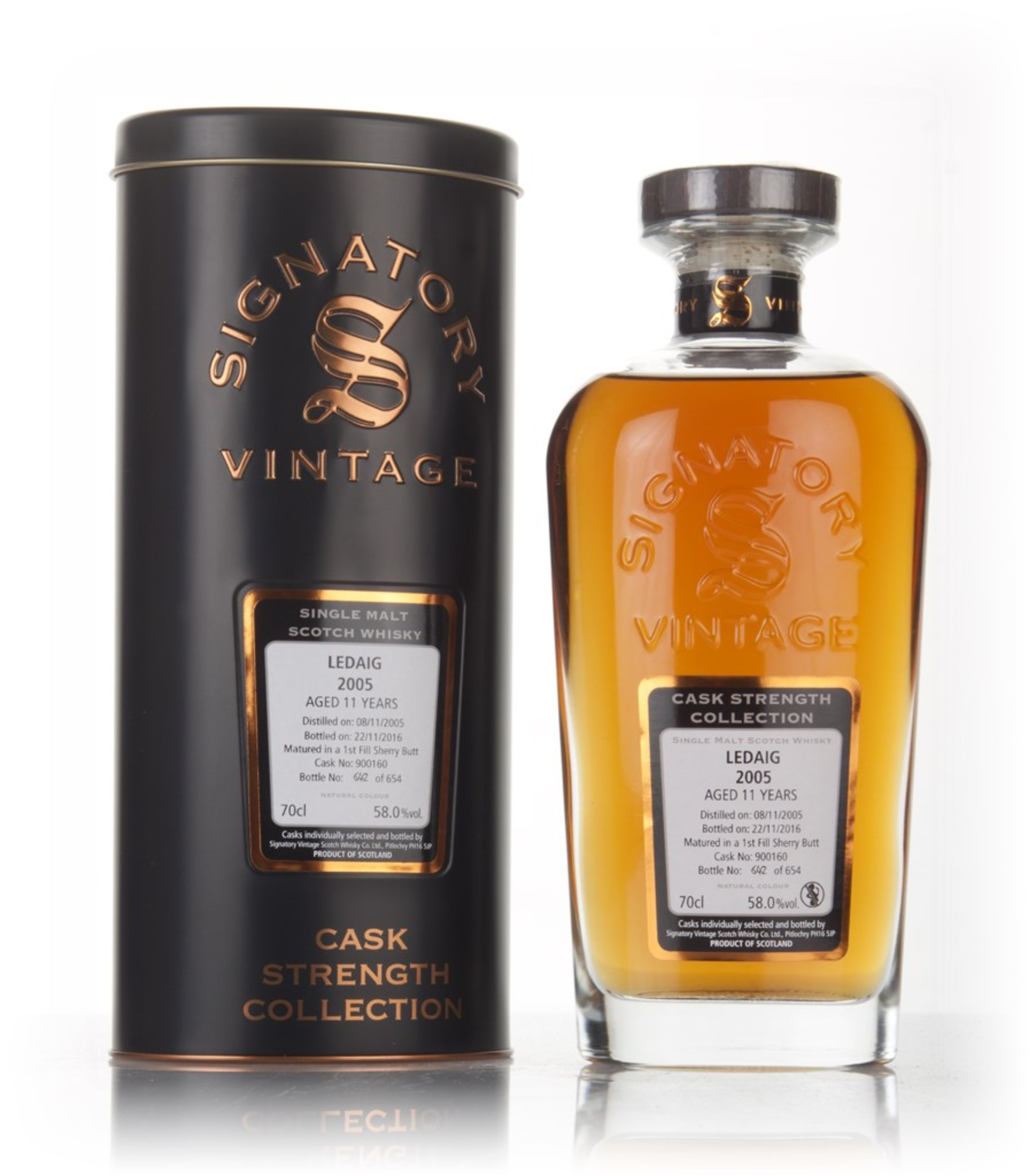 Ledaig 11 Year Old 2005 (cask 900160) - Cask Strength Collection (Signatory) 70cl
