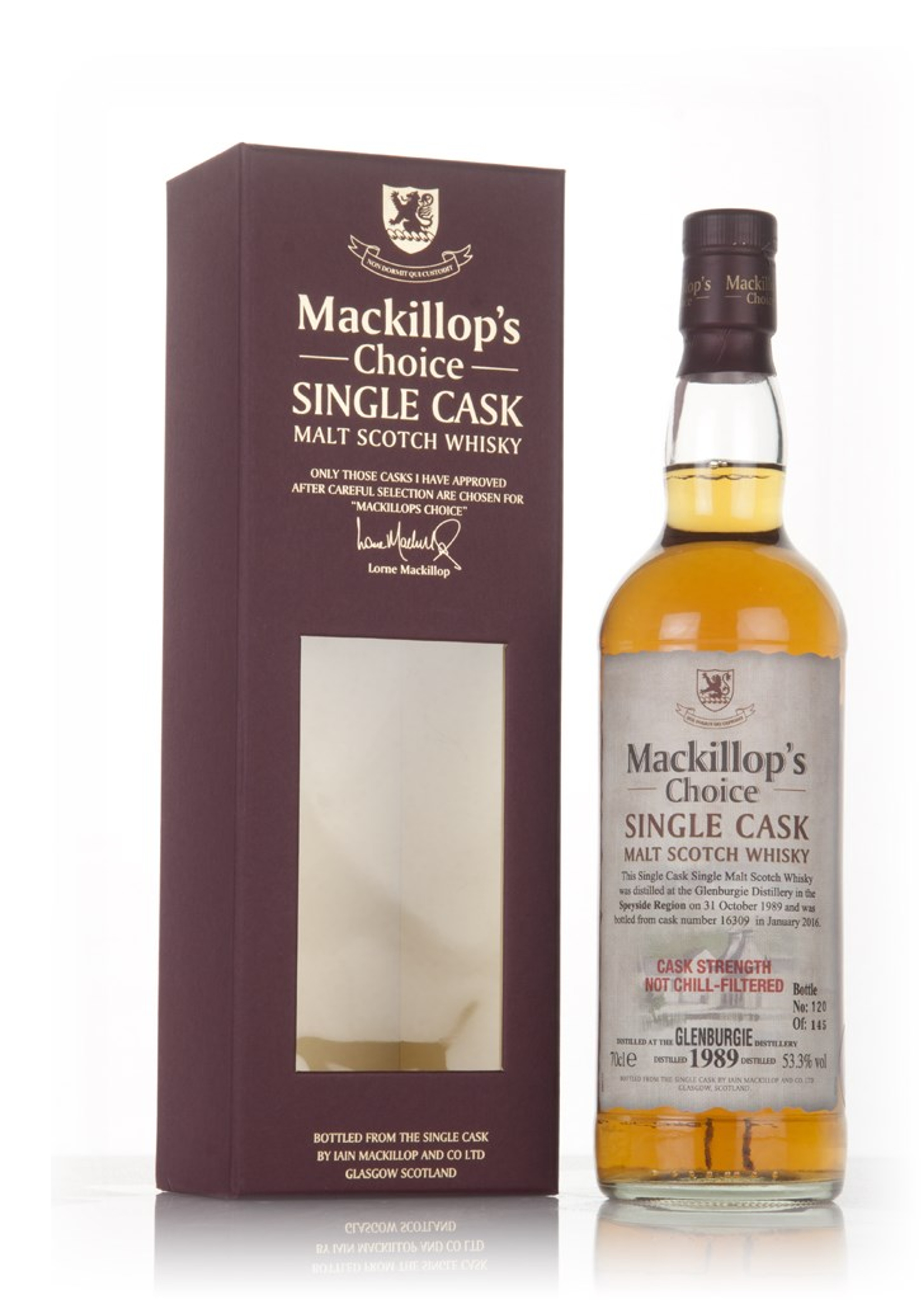 Glenburgie 26 Year Old 1989 (cask 16309) - Mackillop's Choice 70cl