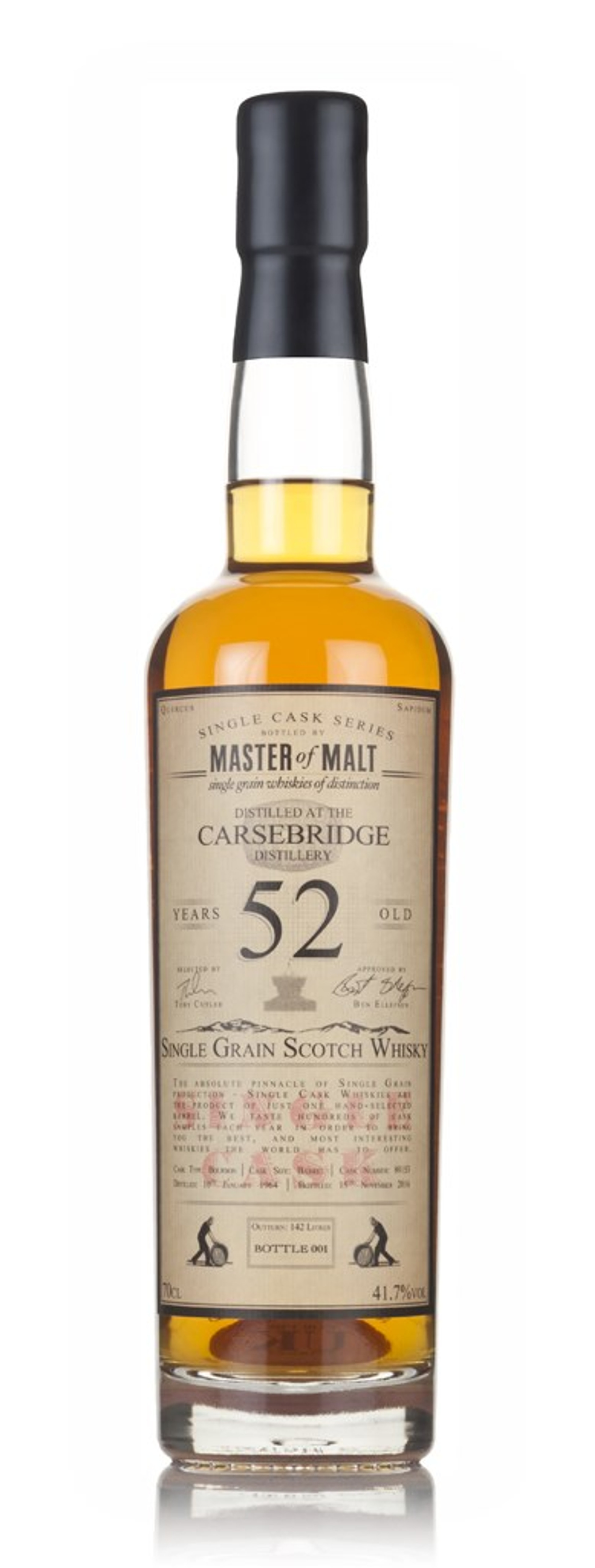 Carsebridge 52 Year Old 1964 (cask 89153) - Single Cask (Master of Malt) 70cl