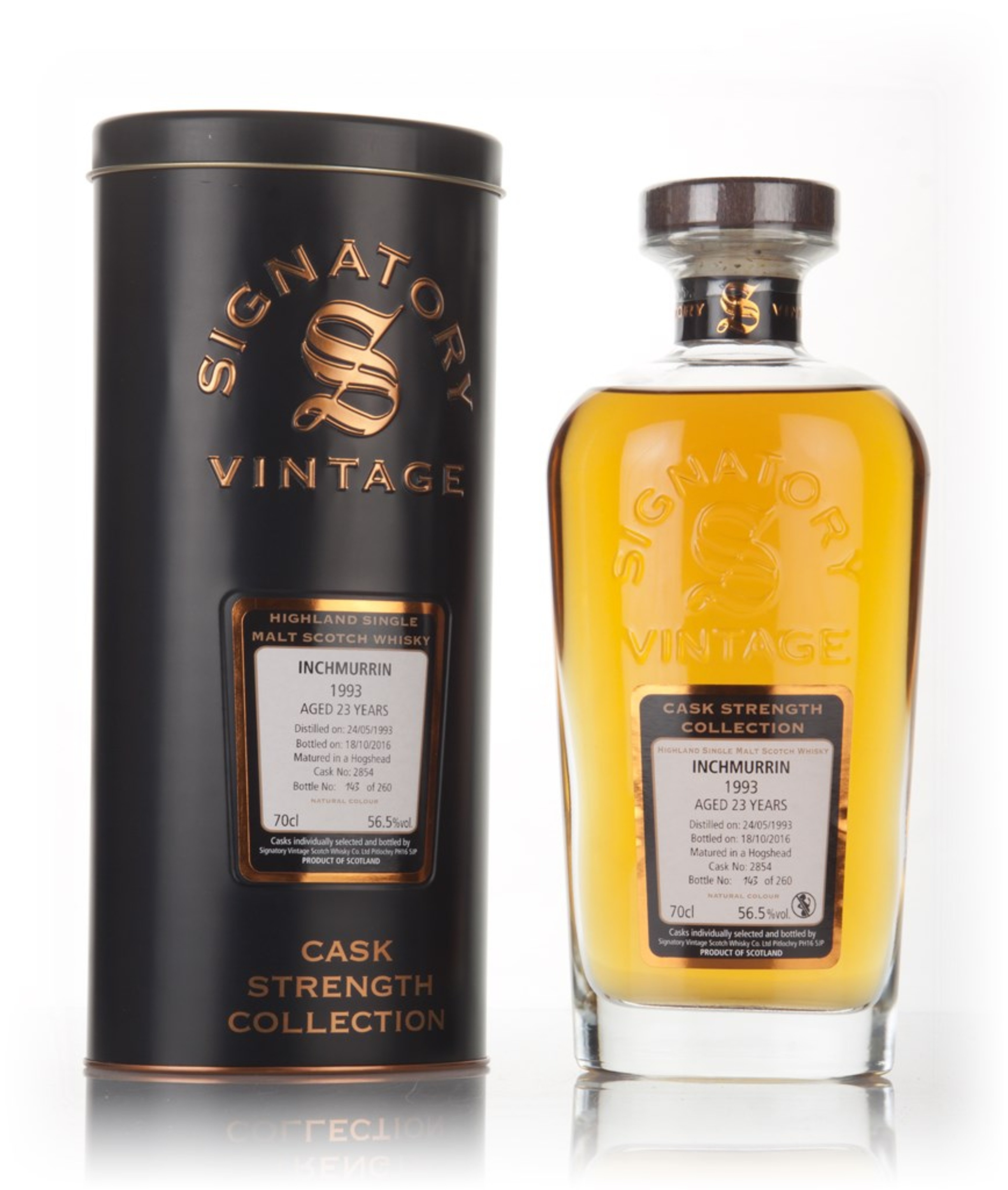 Inchmurrin 23 Year Old 1993 (cask 2854) - Cask Strength Collection (Signatory) 70cl