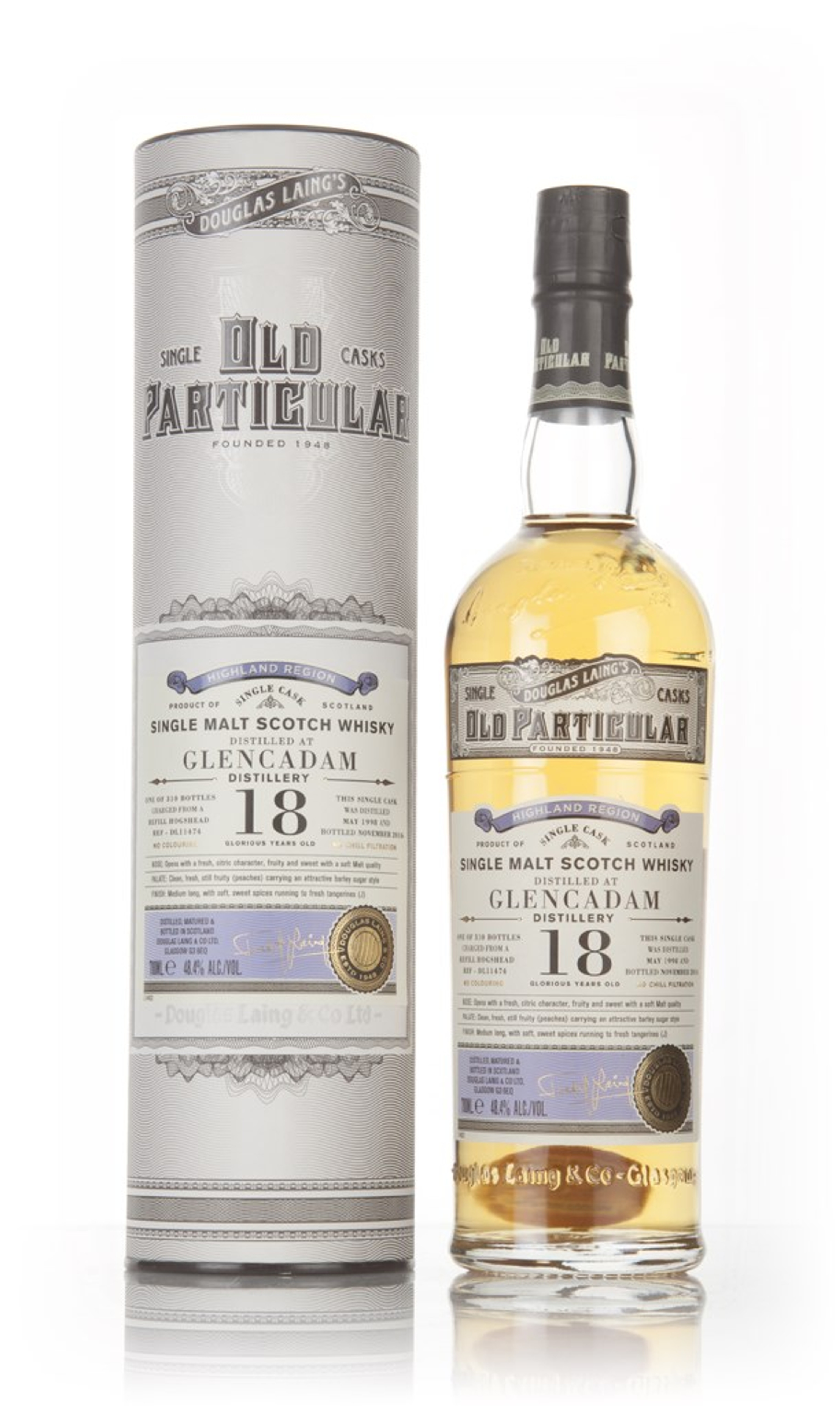 Glencadam 18 Year Old 1998 (cask 11474) - Old Particular (Douglas Laing) 70cl