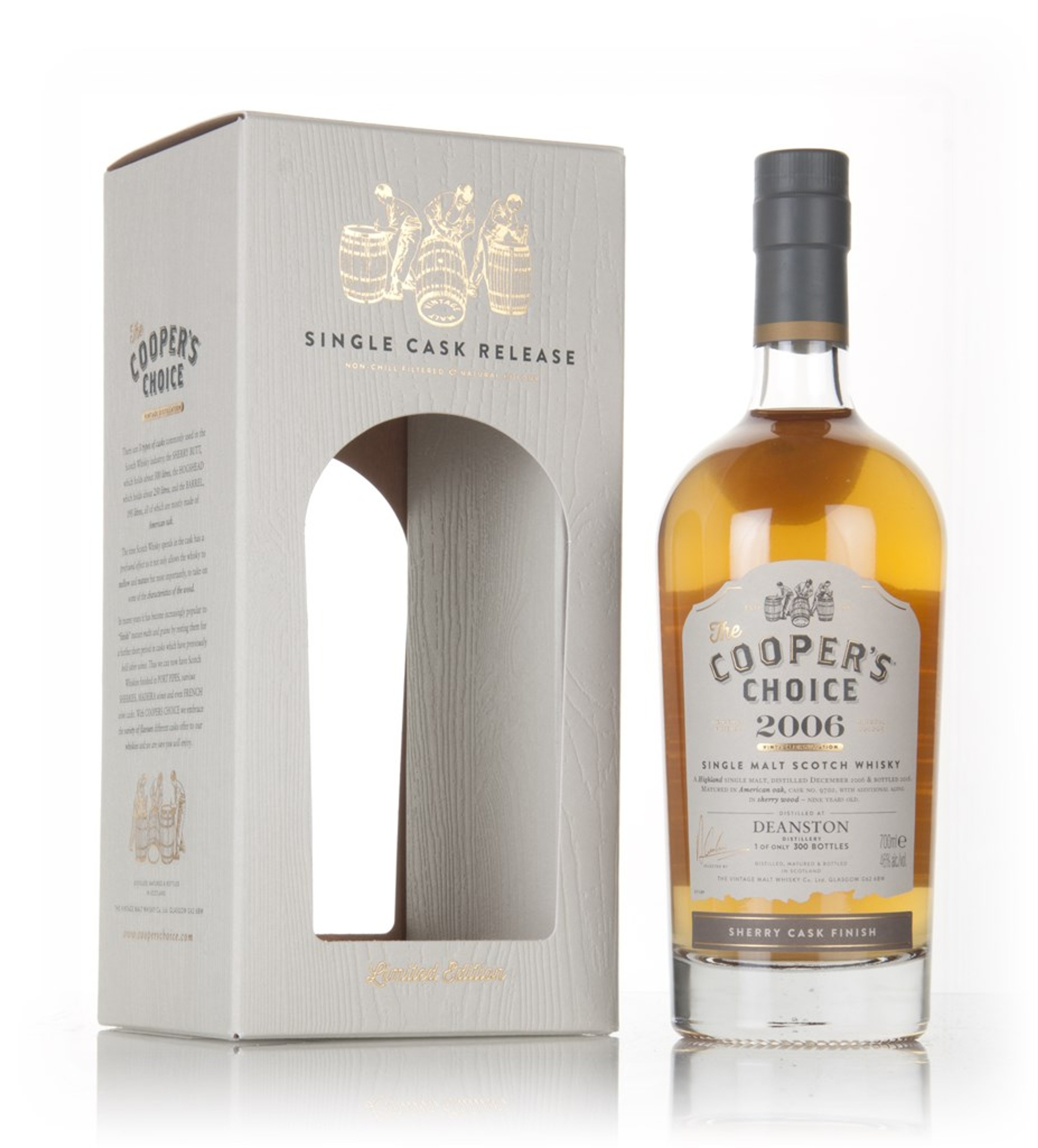 Deanston 10 Year Old 2006 (cask 9702) - The Cooper's Choice (The Vintage Malt Whisky Co.) 70cl