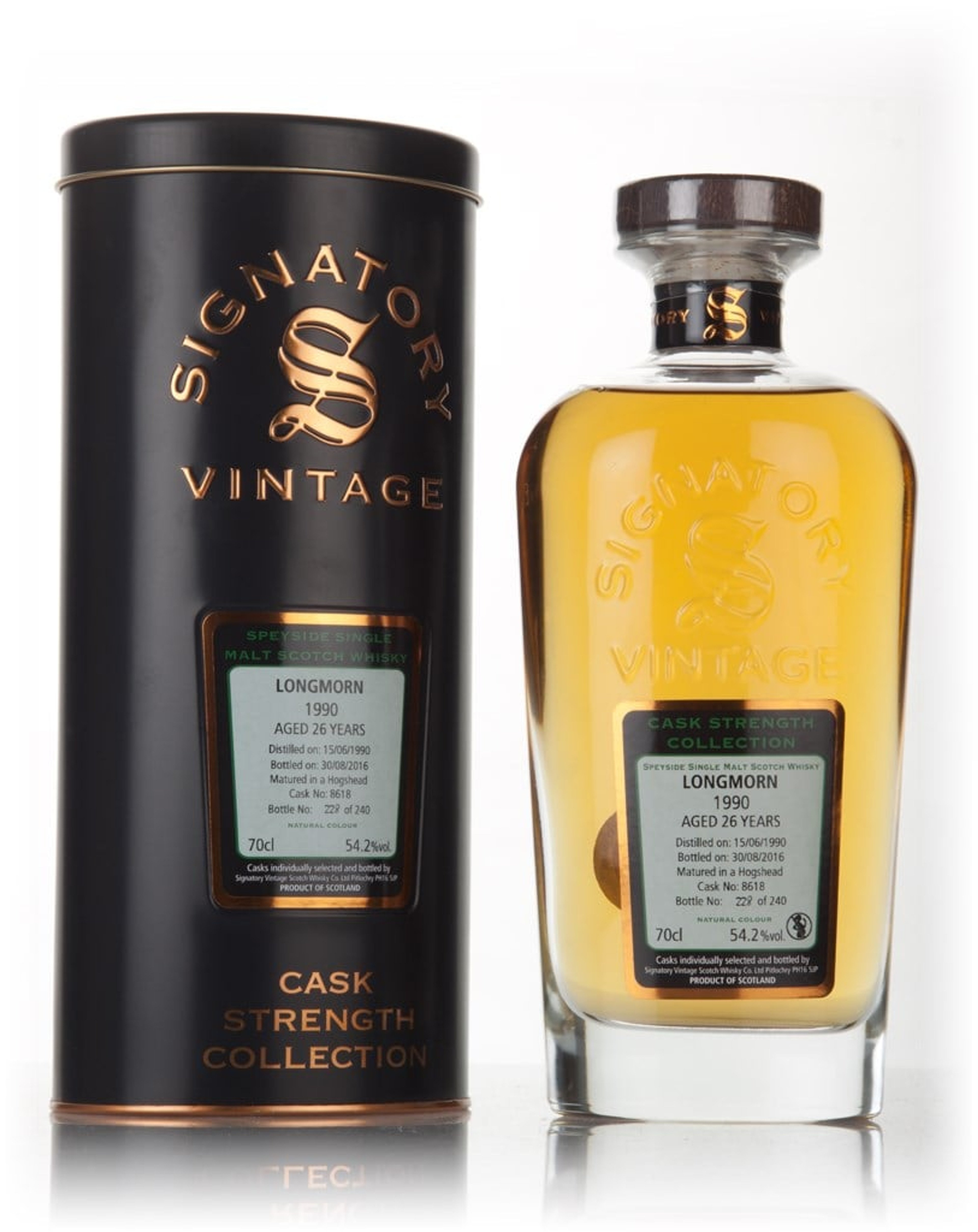 Longmorn 26 Year Old 1990 (cask 8618) - Cask Strength Collection (Signatory) 70cl