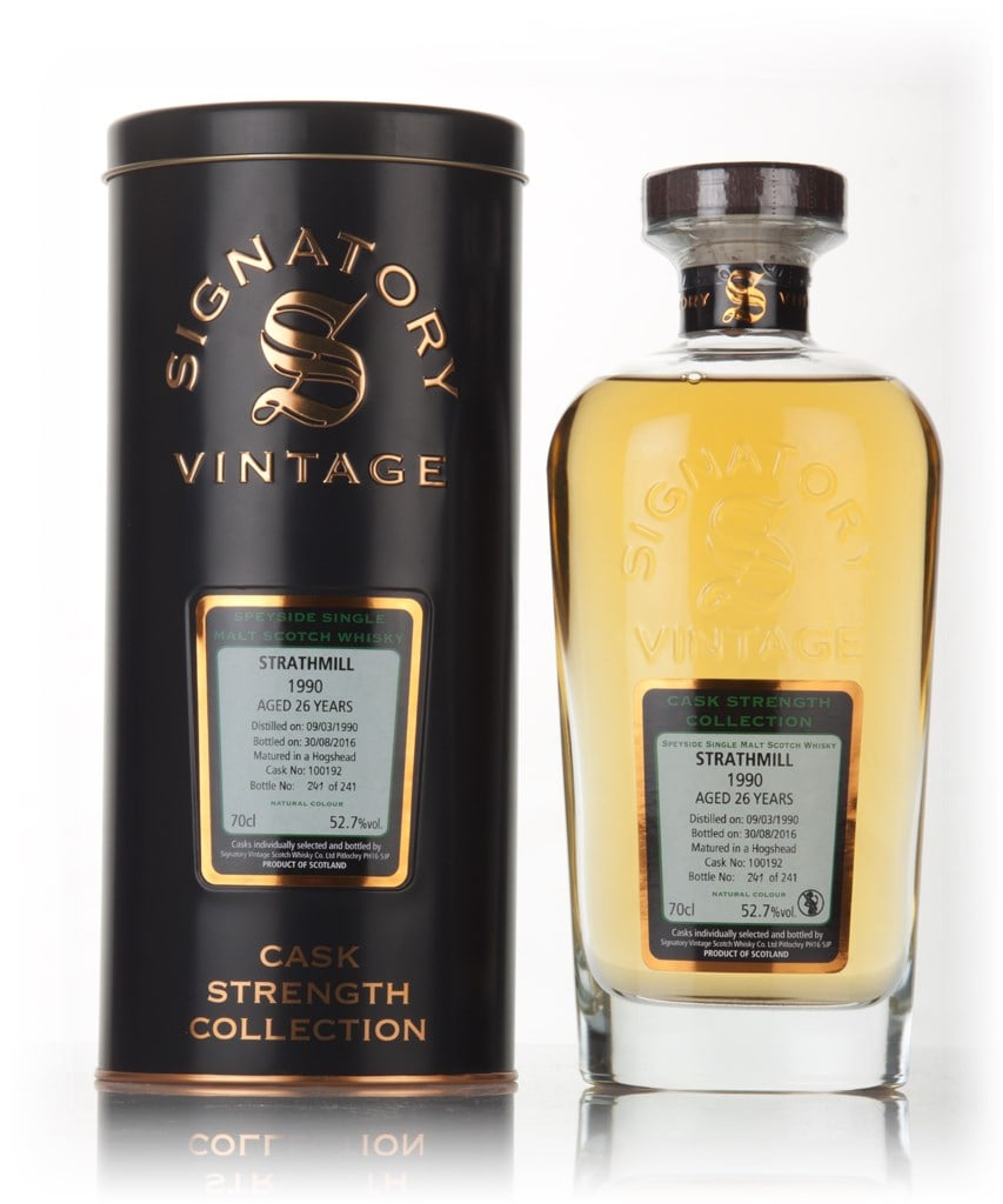 Strathmill 26 Year Old 1990 (cask 100192) - Cask Strength Collection (Signatory) 70cl