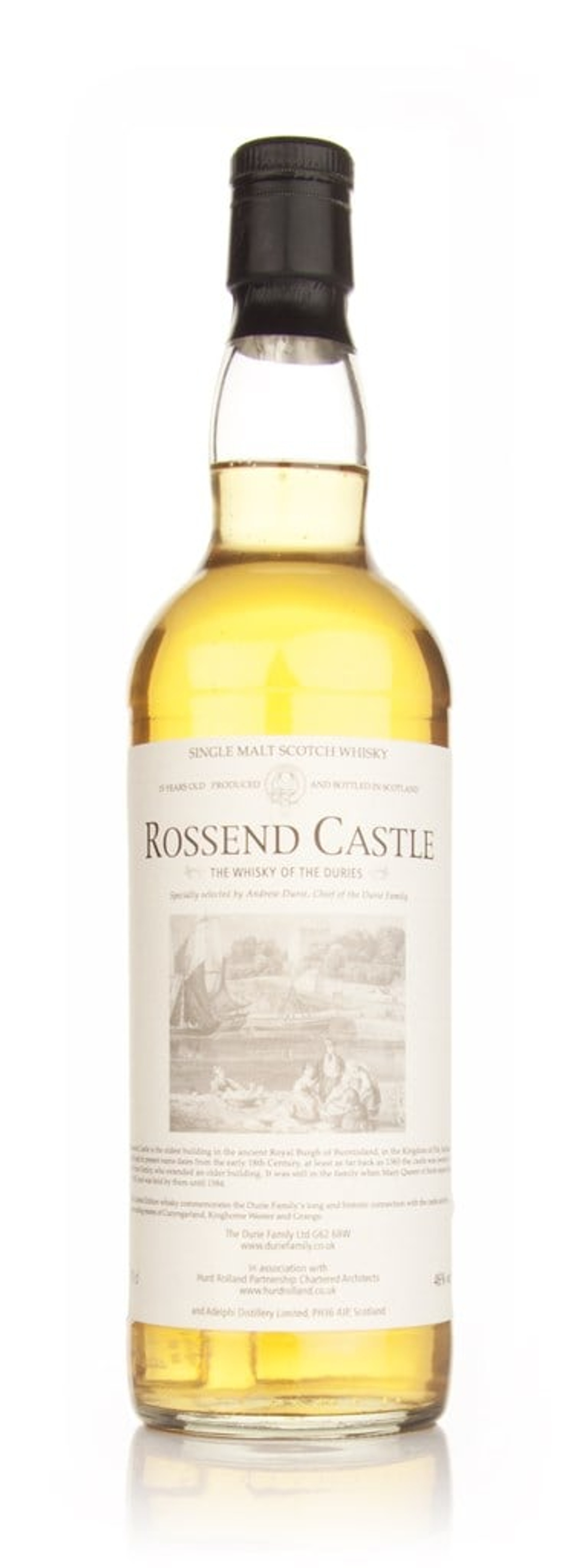 Rossend Castle 15 Year Old (Adelphi) 70cl
