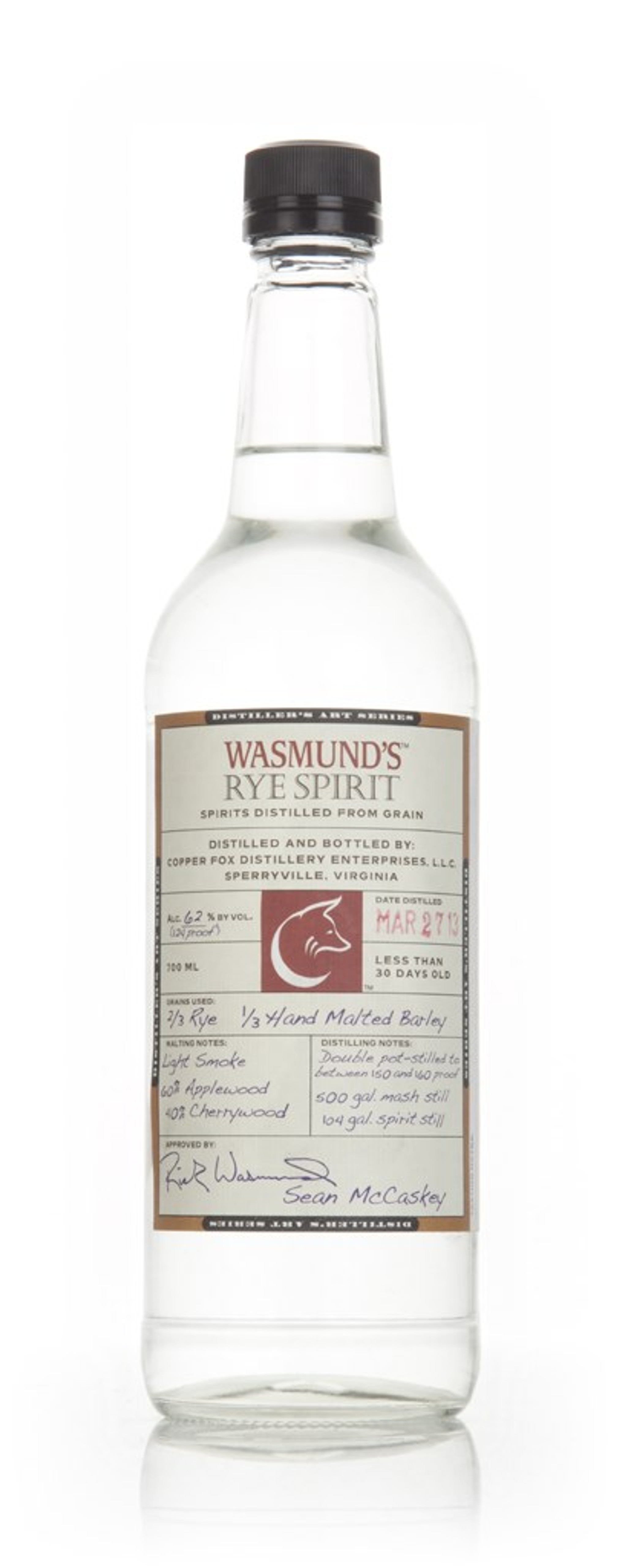 Wasmund's Rye Spirit 70cl