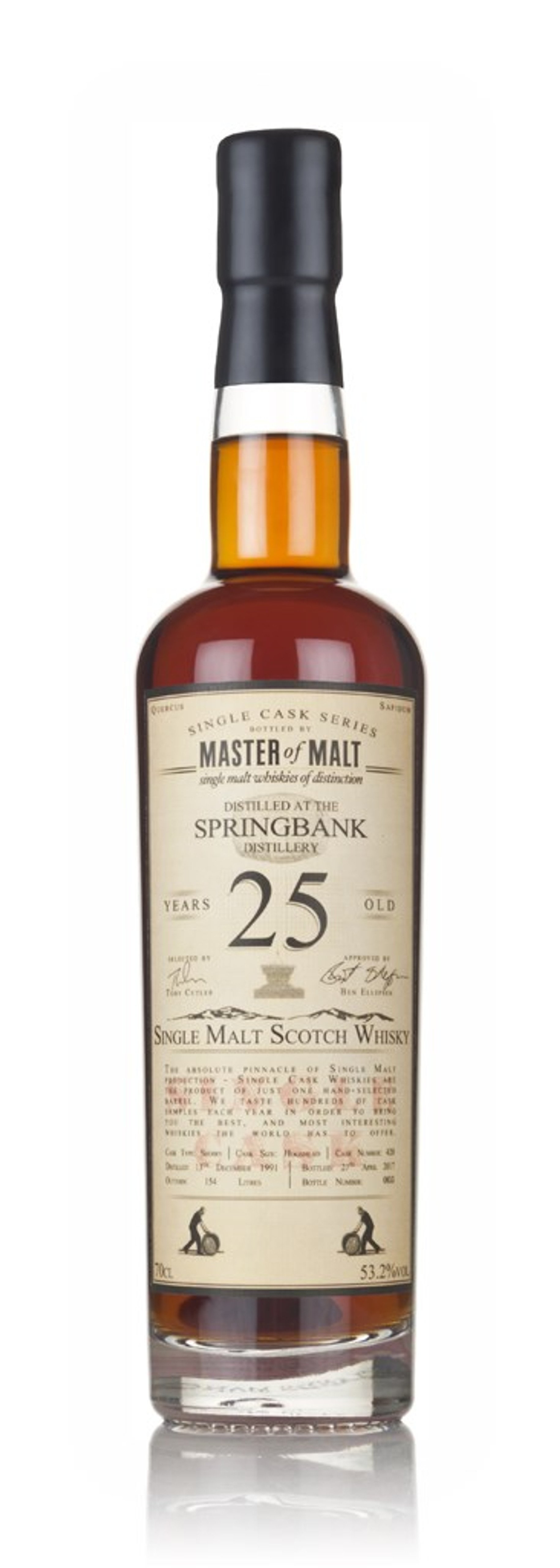 Springbank 25 Year Old 1991  - Single Cask (Master of Malt) 70cl