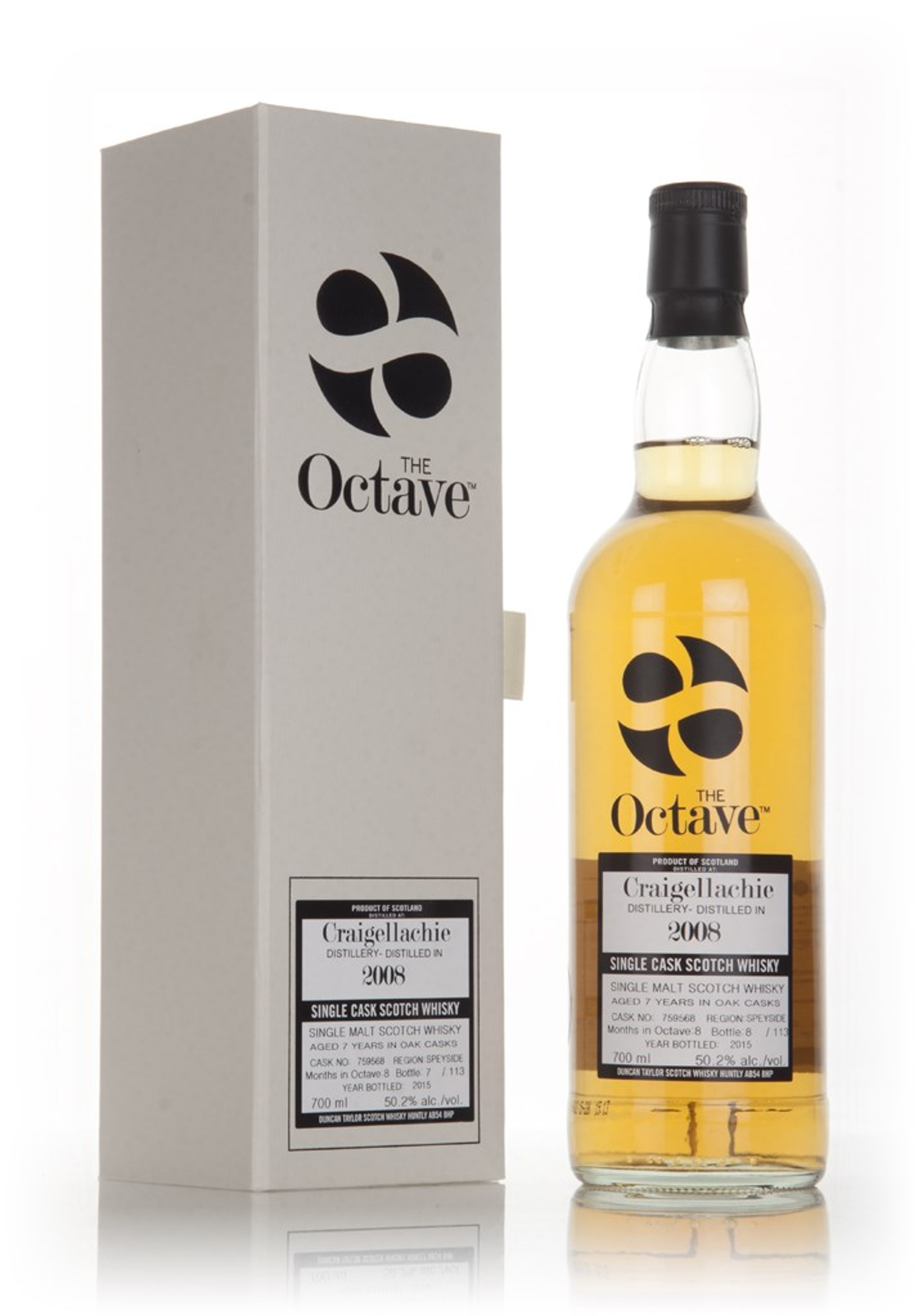 Craigellachie 7 Year Old 2008 (cask 759568) - The Octave (Duncan Taylor) 70cl
