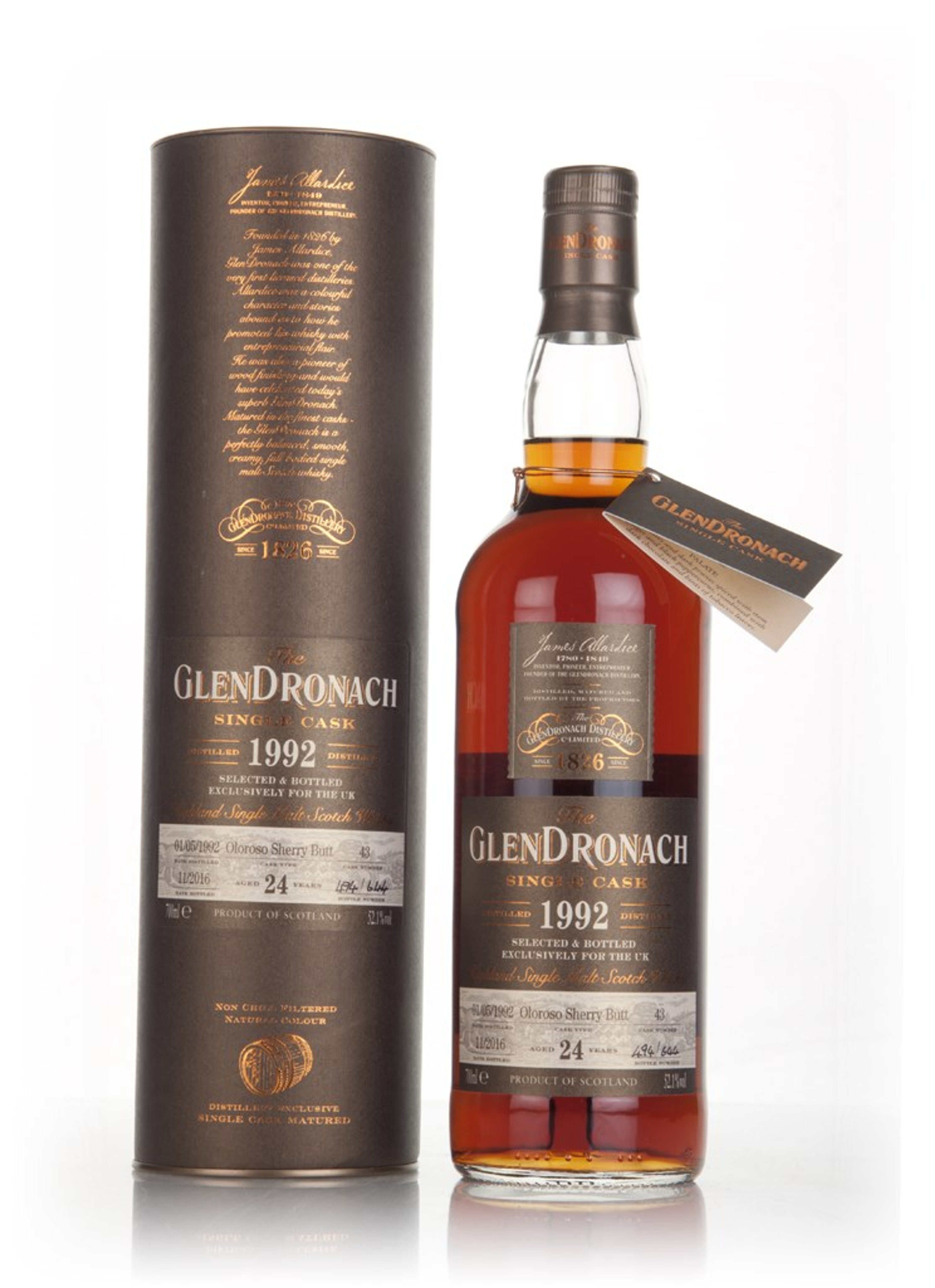 GlenDronach 24 Year Old 1992 (cask 43) 70cl
