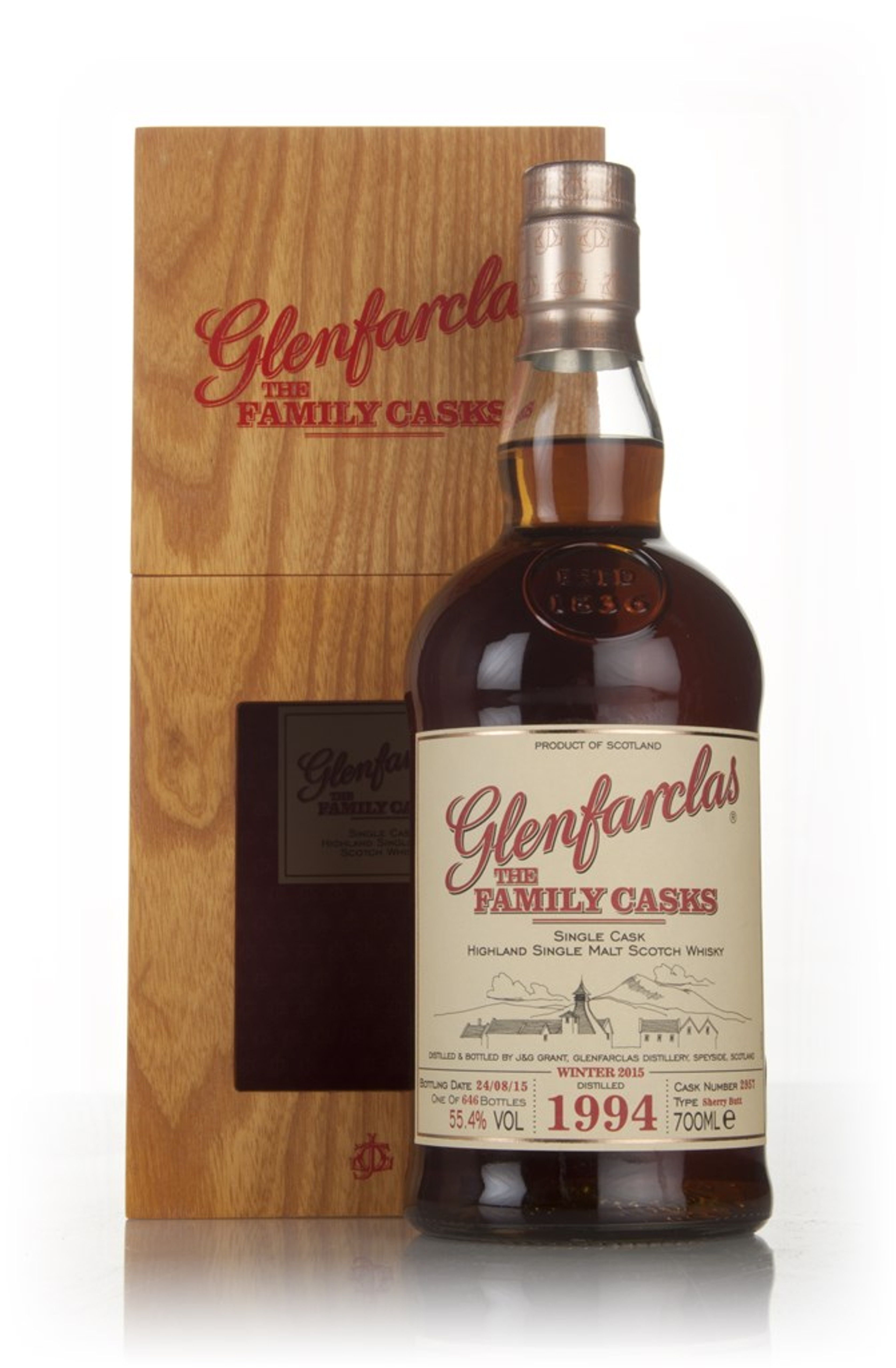 Glenfarclas 1994 (cask 2957) Family Cask Winter 2015 Release 70cl