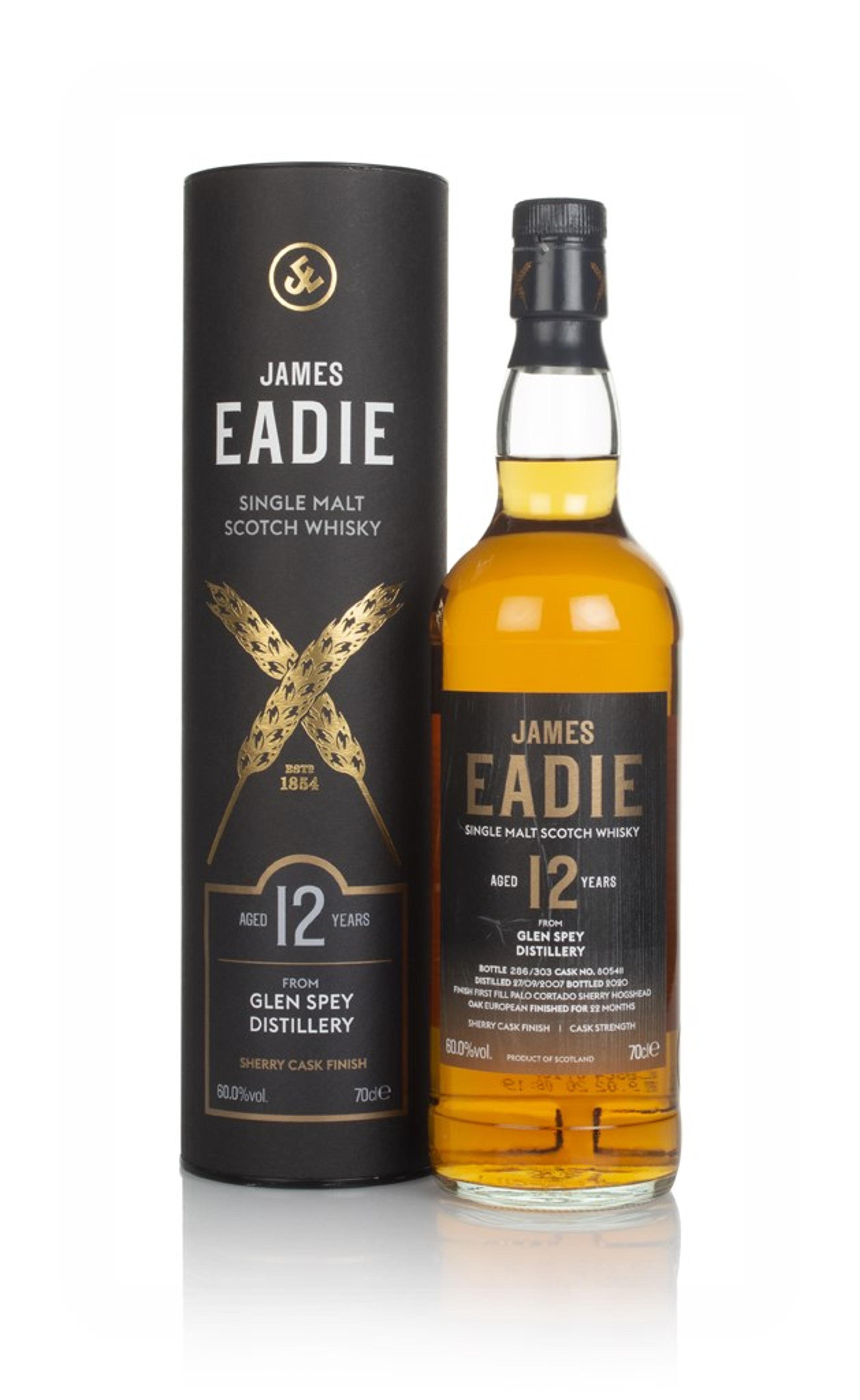 Glen Spey 12 Year Old 2007 (cask 805411) - James Eadie 70cl