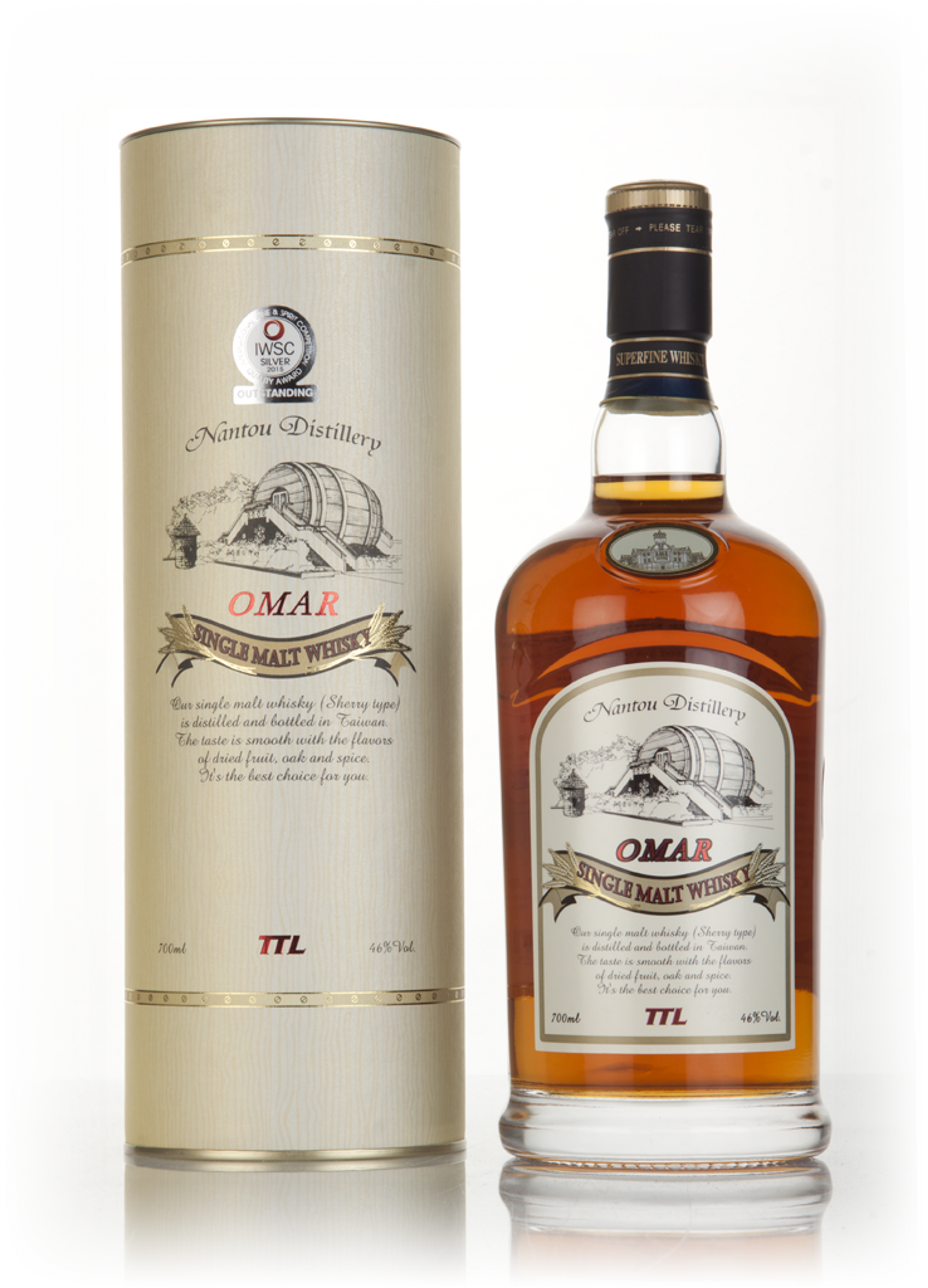 ウイスキー OMAR Sherry Type SINGLE MALT WHISKY Omar Single Malt Sherry Cask | Total Wine & More