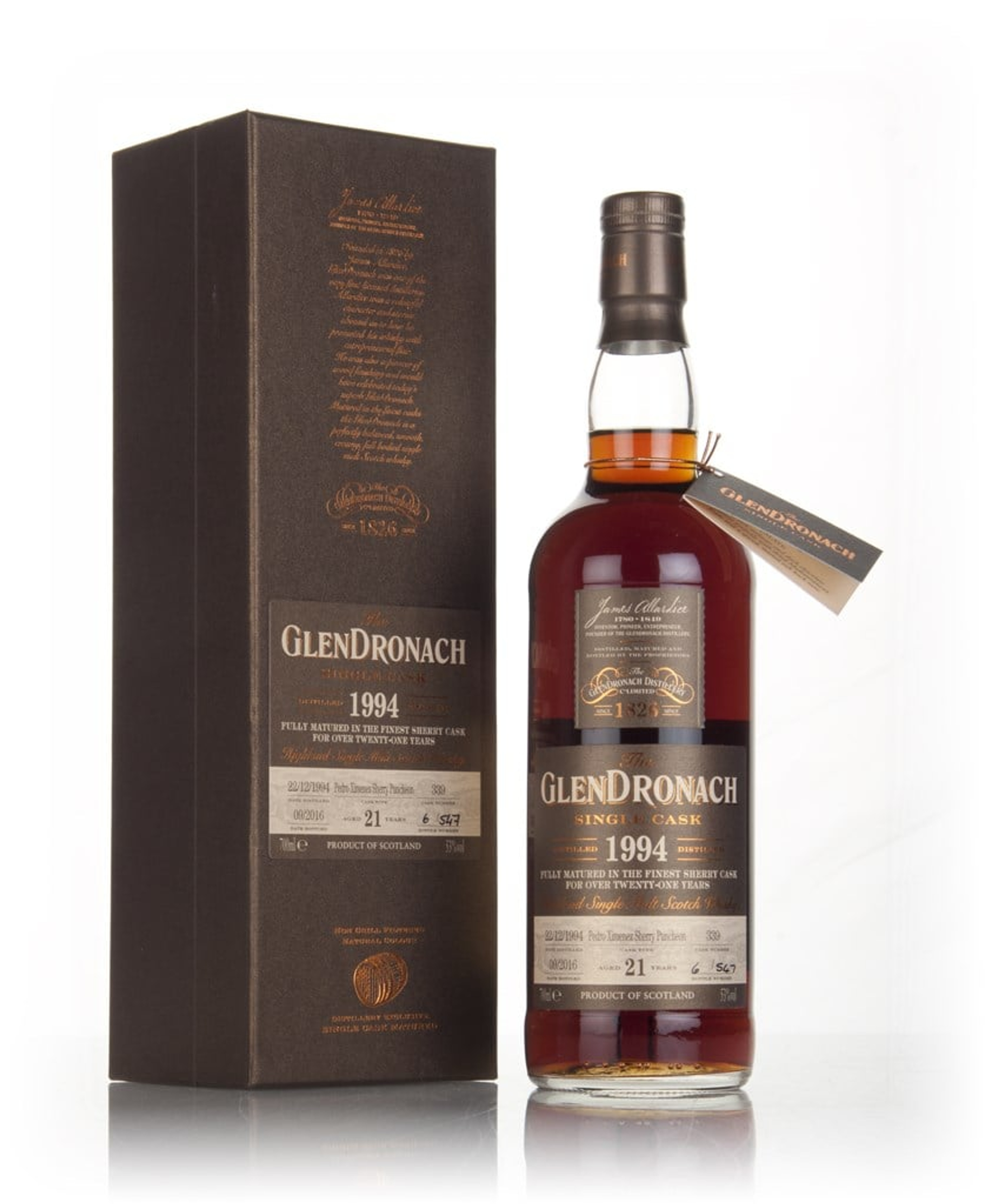 The GlenDronach 21 Year Old 1994 (cask 339) - PX Sherry Puncheon 70cl