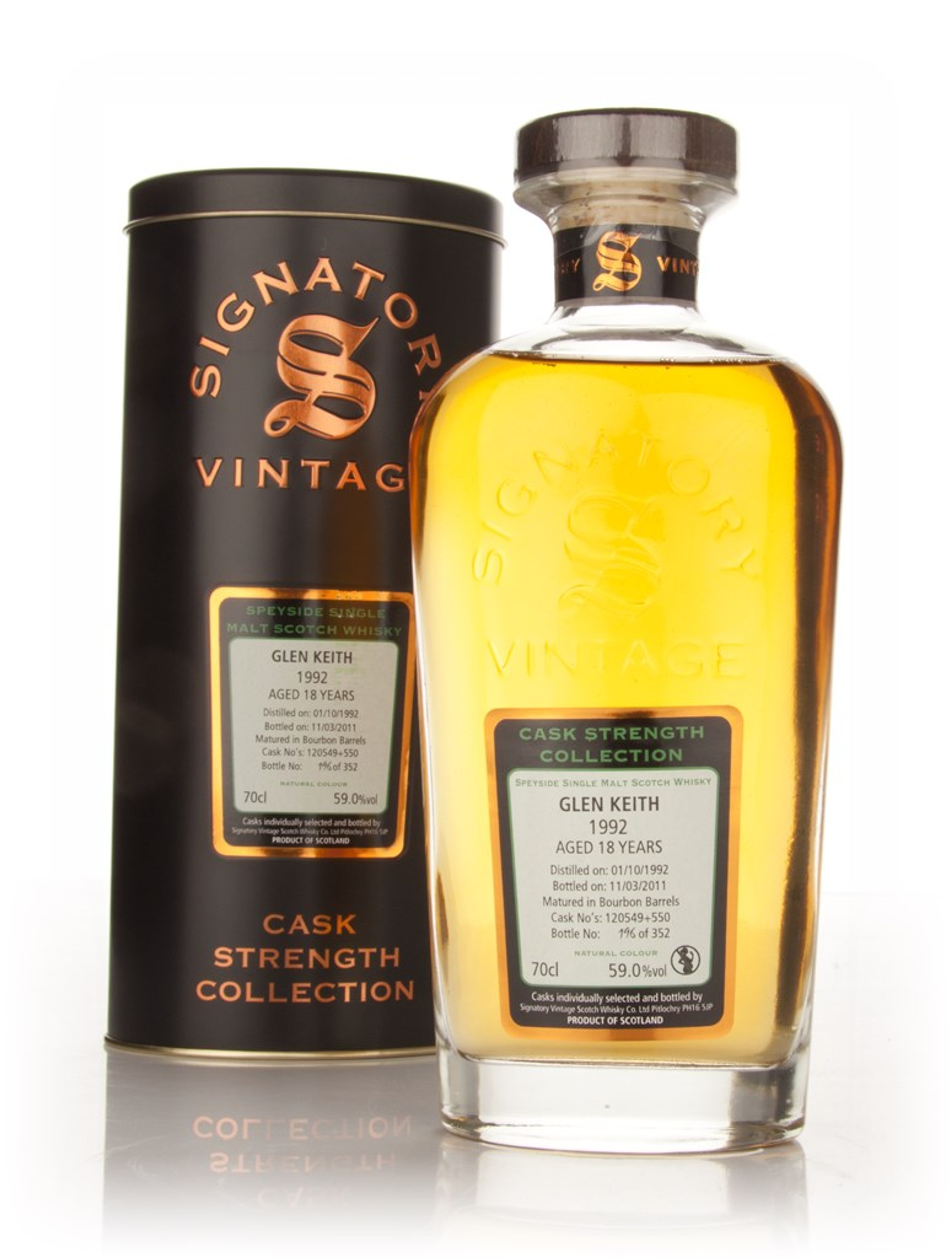 Glen Keith 18 Year Old 1992 - Cask Strength Collection (Signatory) 70cl