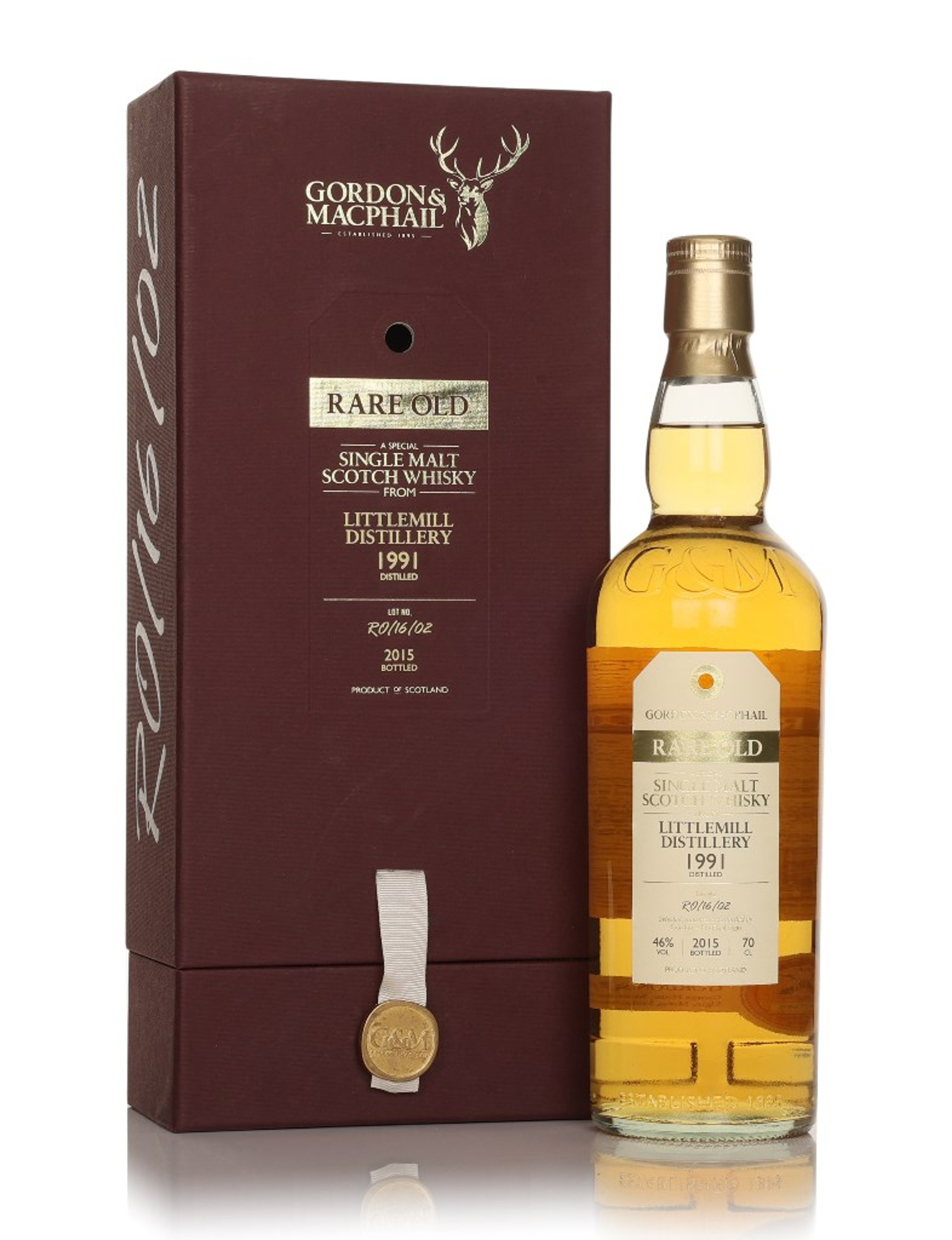 Littlemill 1991 (bottled 2015) (RO/16/02) - Rare Old (Gordon & MacPhail) 70cl
