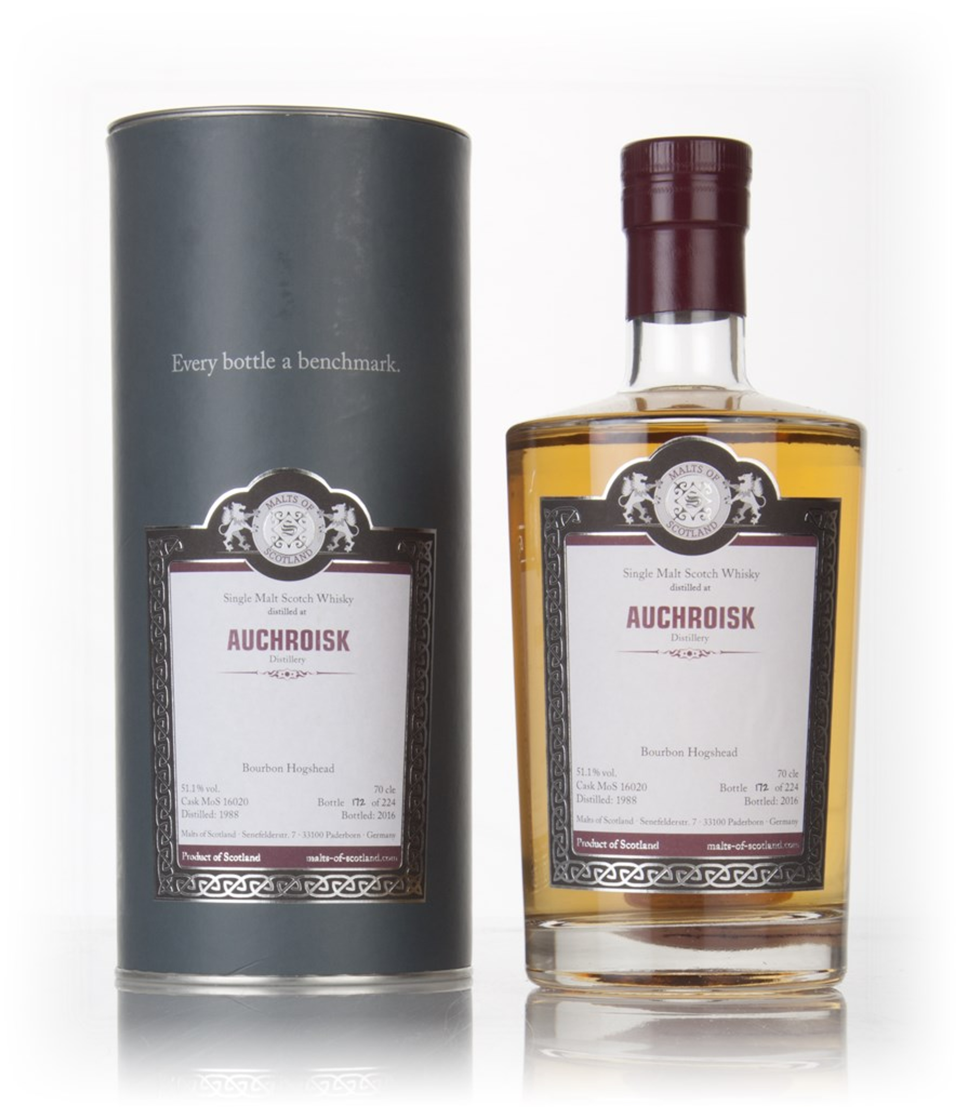 Auchroisk 1988 (bottled 2016) (cask 16020) - Malts of Scotland 70cl