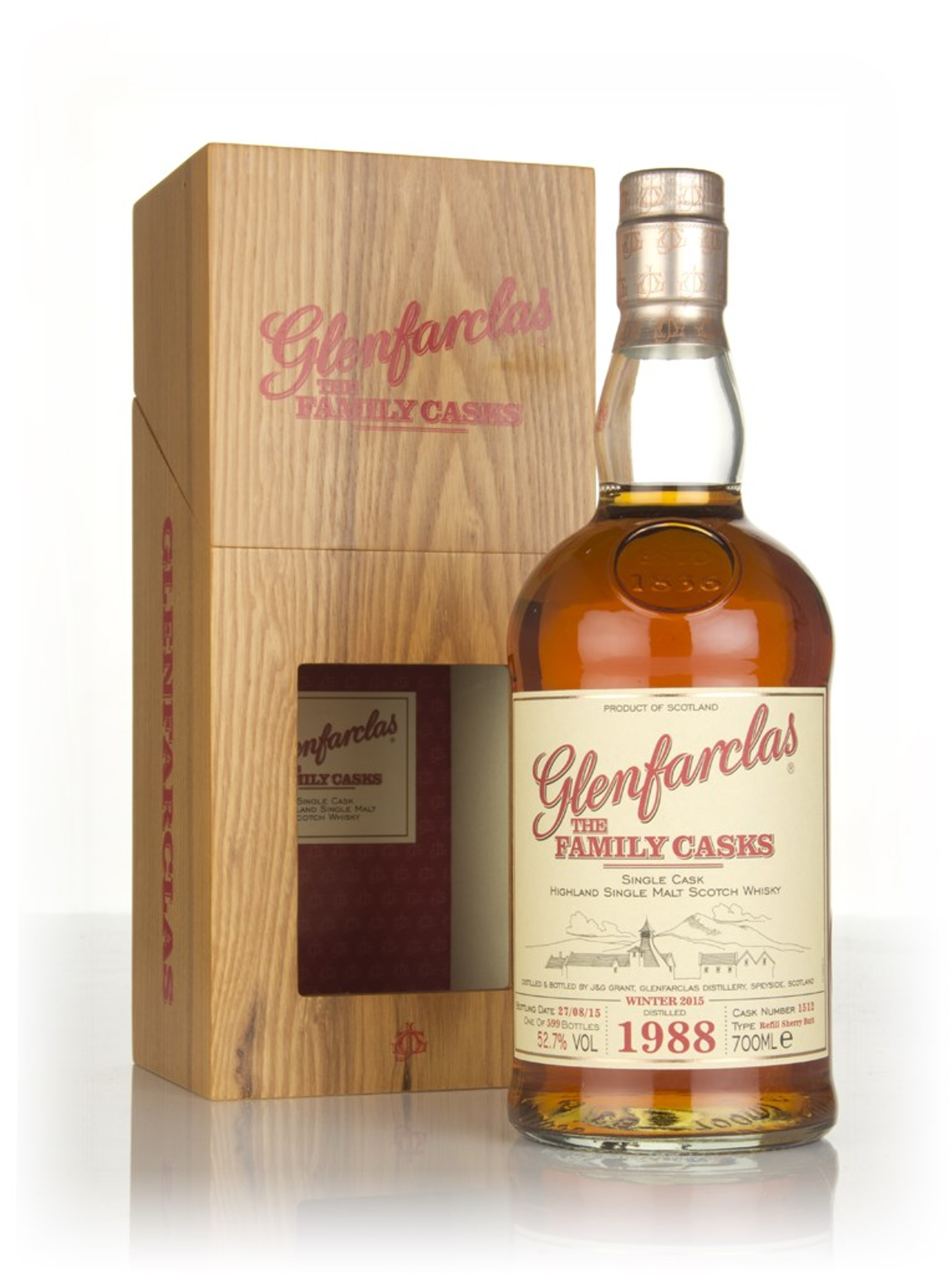 Glenfarclas 1988 (cask 1512) Family Cask Winter 2015 Release 70cl