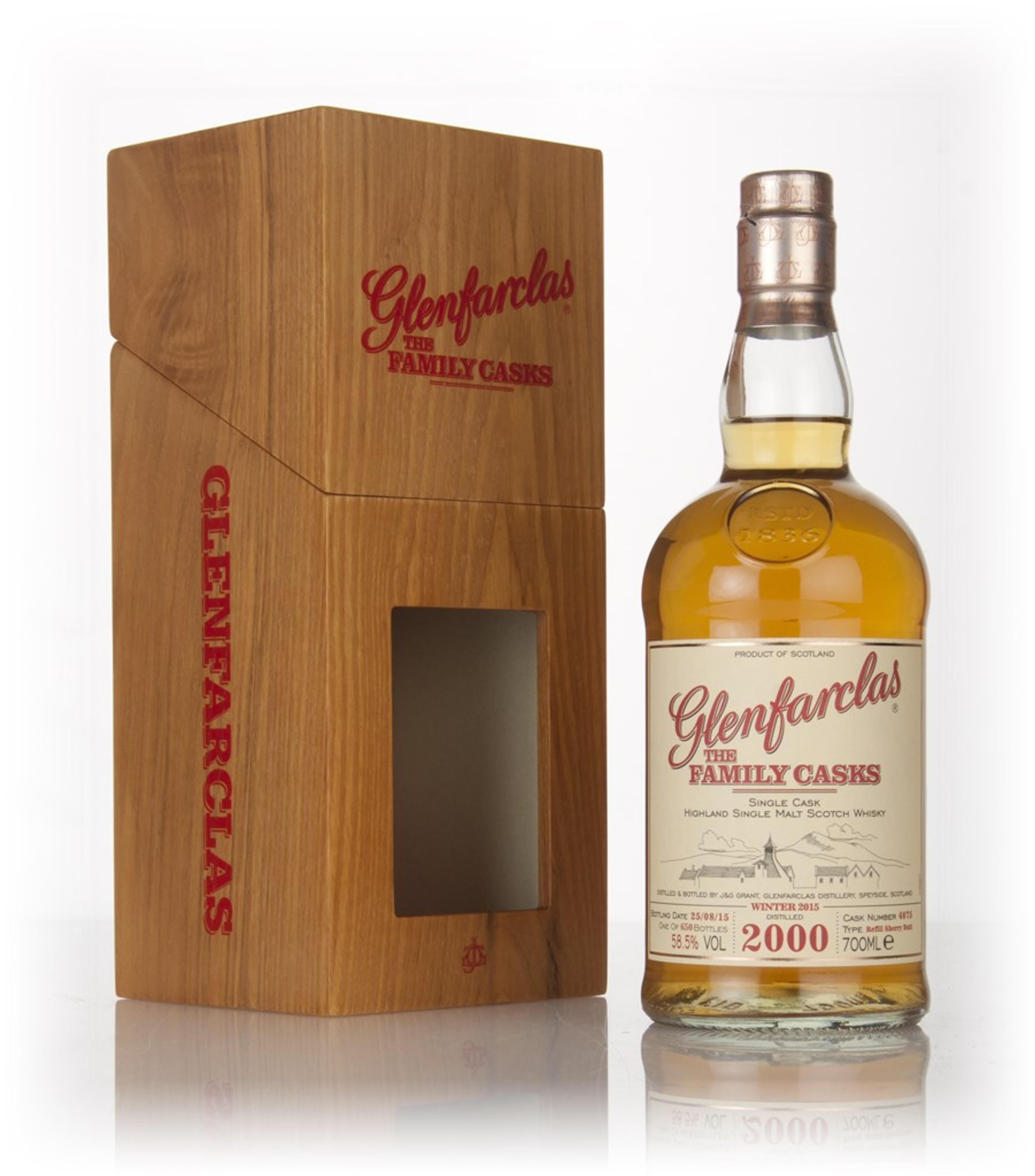 Glenfarclas 2000 (cask 4075) Family Cask Winter 2015 Release 70cl