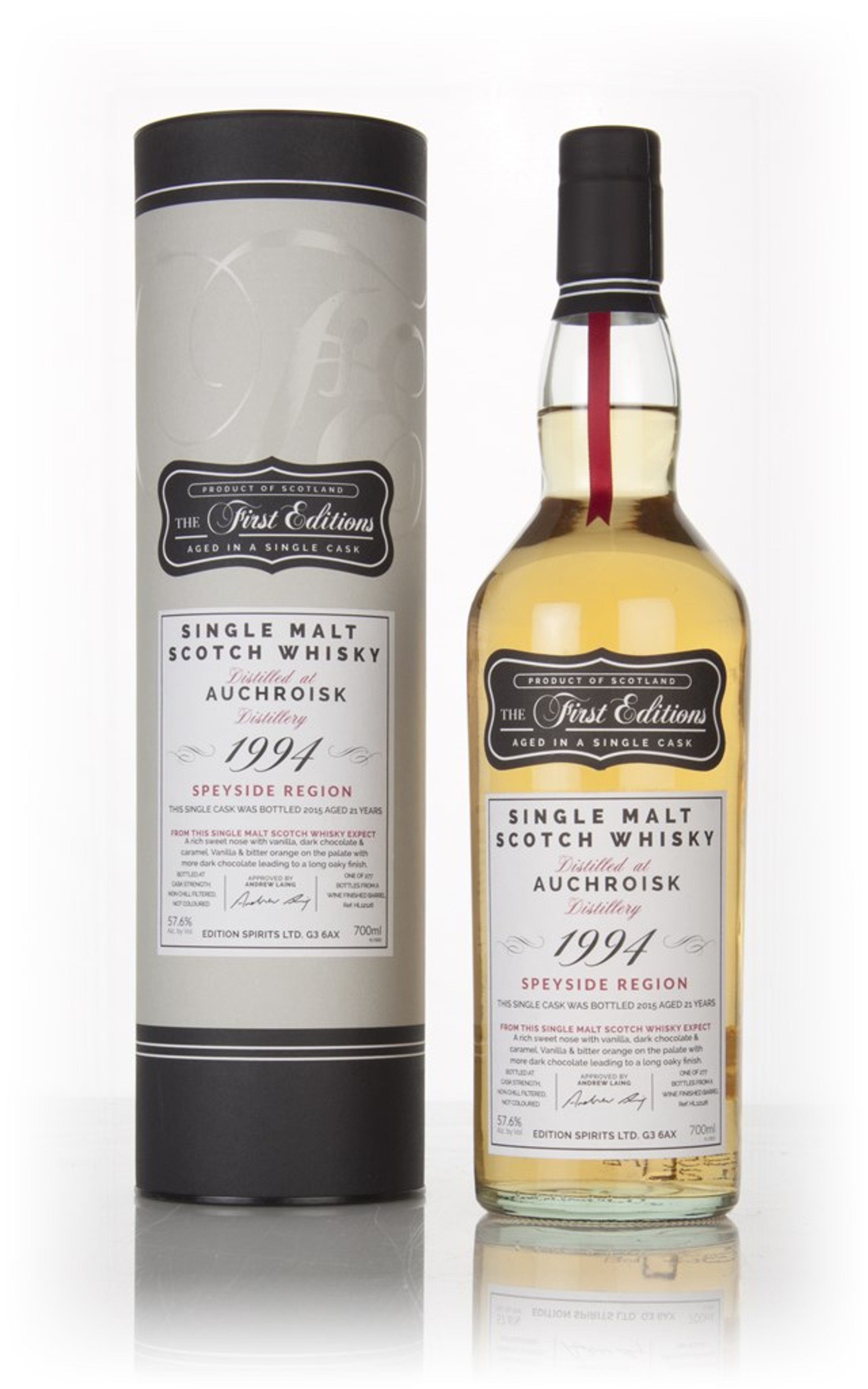 Auchroisk 21 Year Old 1994 (cask 12126) - The First Editions (Hunter Laing) 70cl
