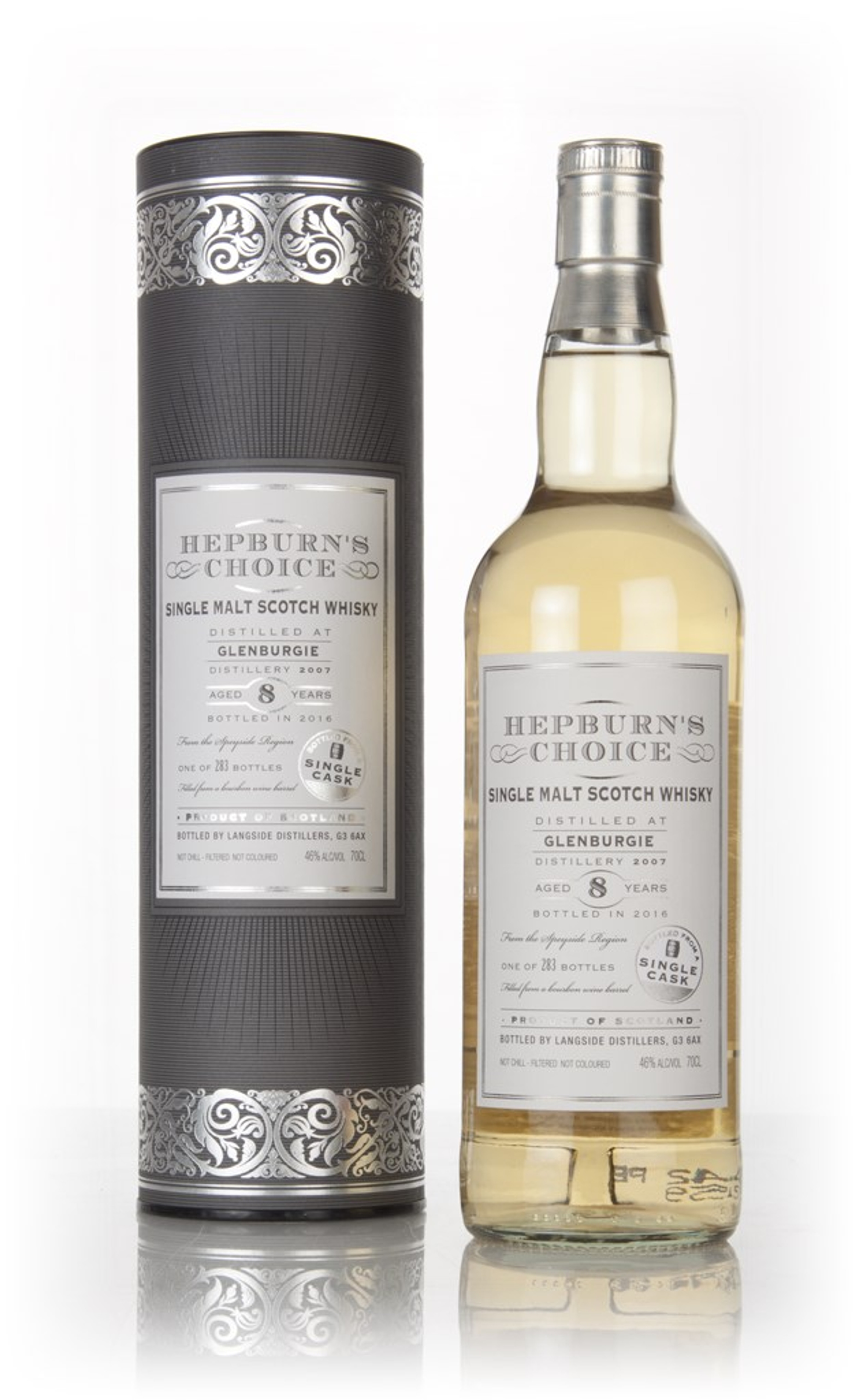 Glenburgie 8 Year Old 2007 (bottled 2016) - Hepburn's Choice (Langside) 70cl
