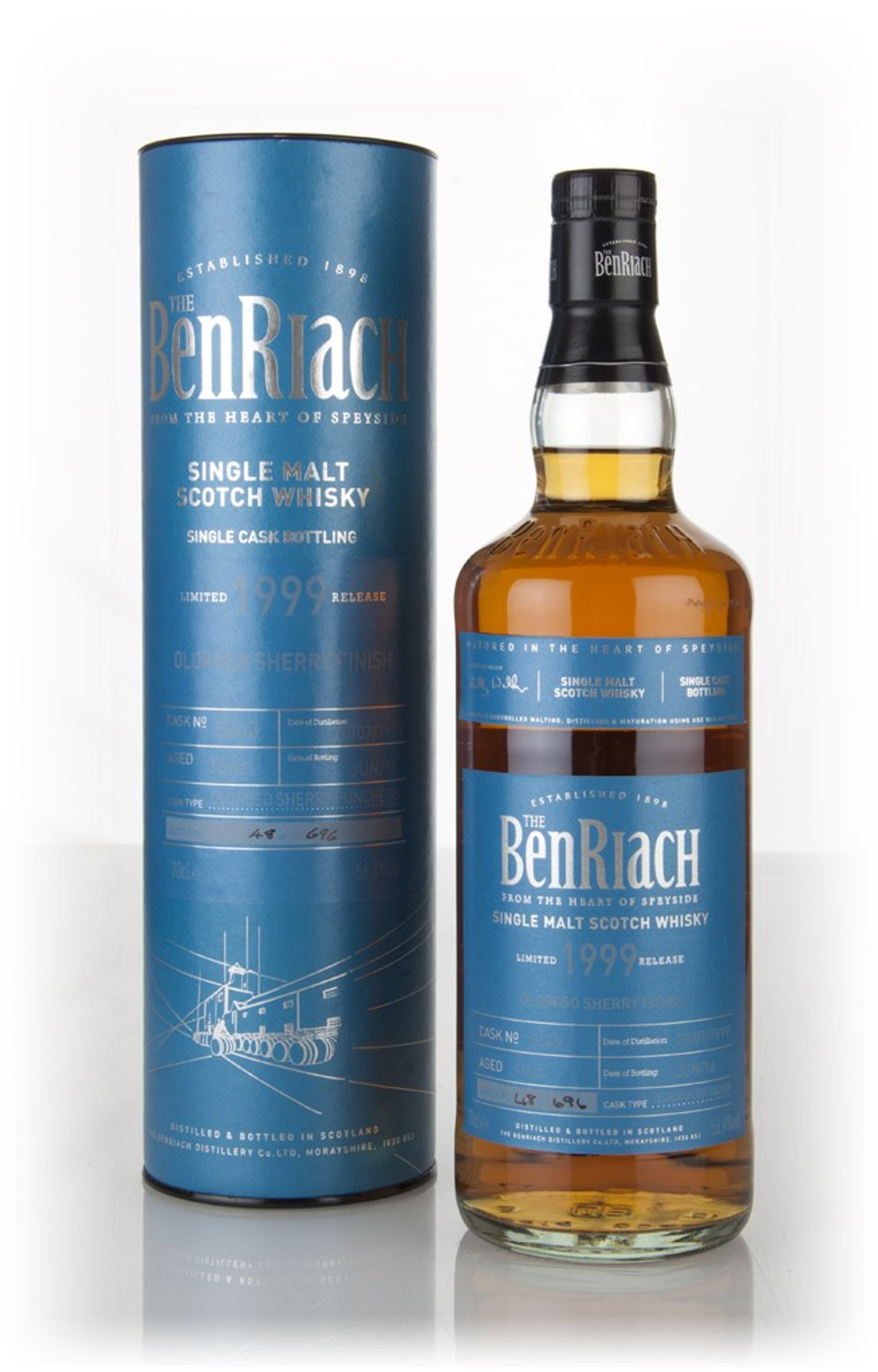 BenRiach 16 Year Old 1999 (cask 5043) - Oloroso Cask Finish 70cl