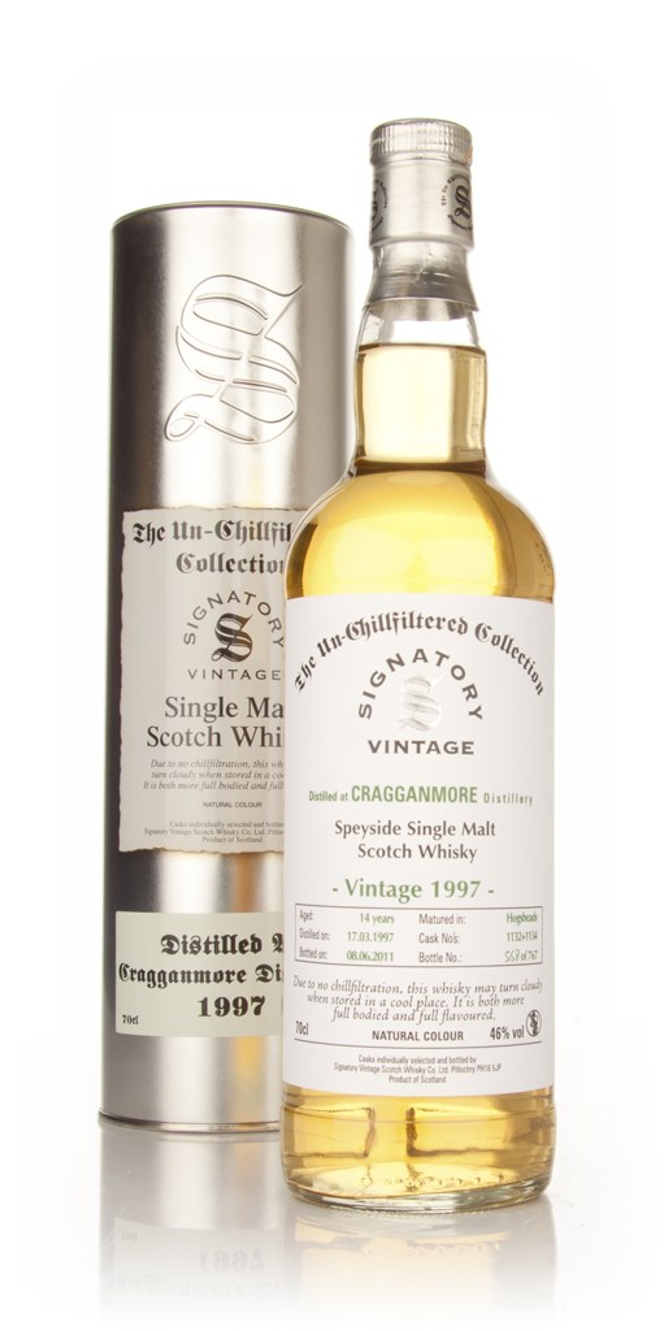 Cragganmore 14 Year Old 1997 - Un-Chillfiltered (Signatory) 70cl