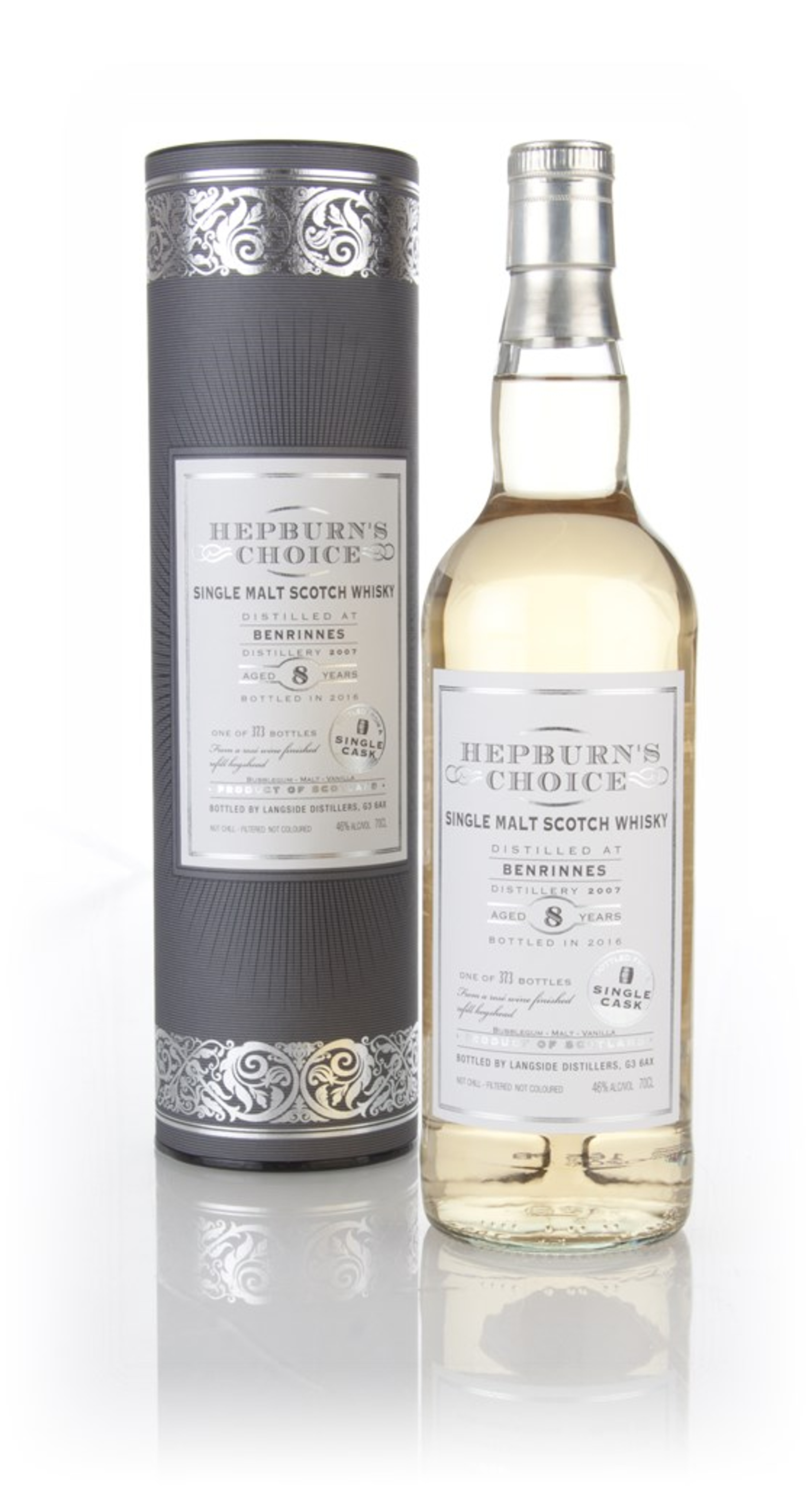 Benrinnes 8 Year Old 2007 - Hepburn's Choice (Langside Distillers) 70cl