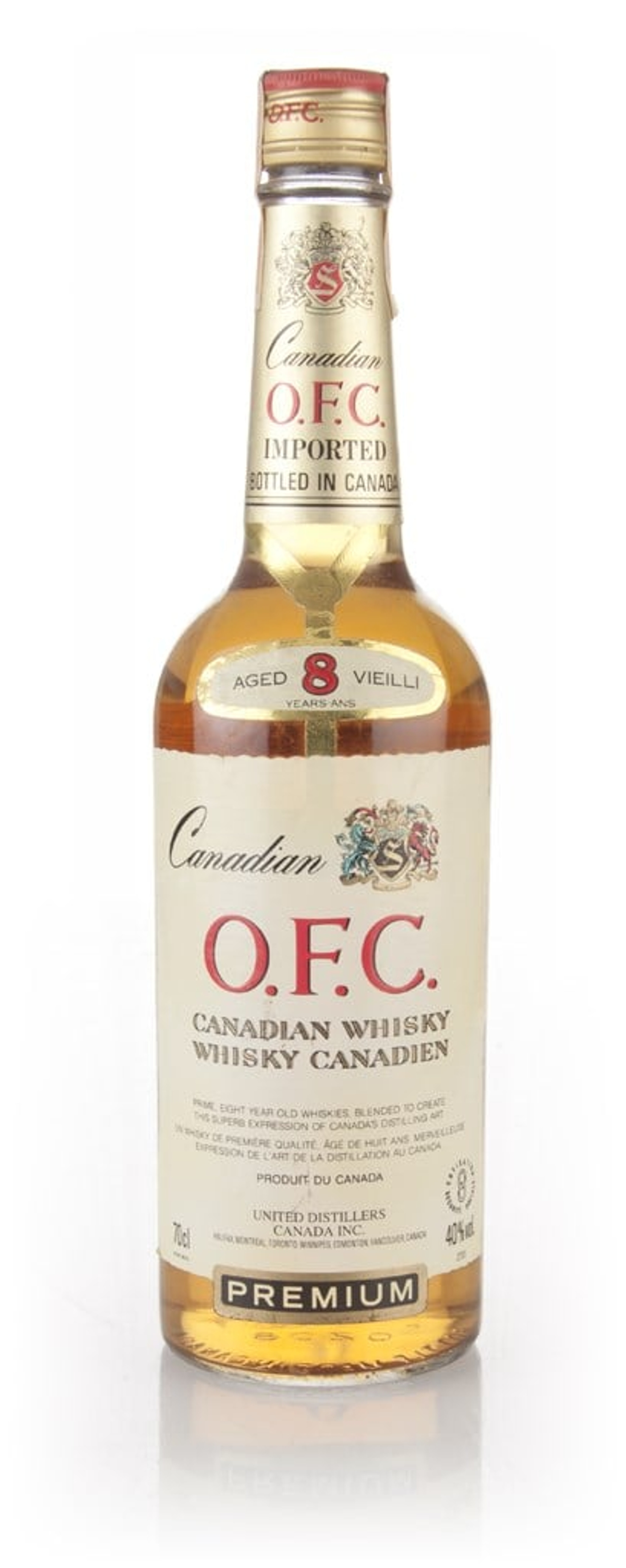 Schenley O.F.C. 8 Year Old Canadian Whisky - 1984 70cl