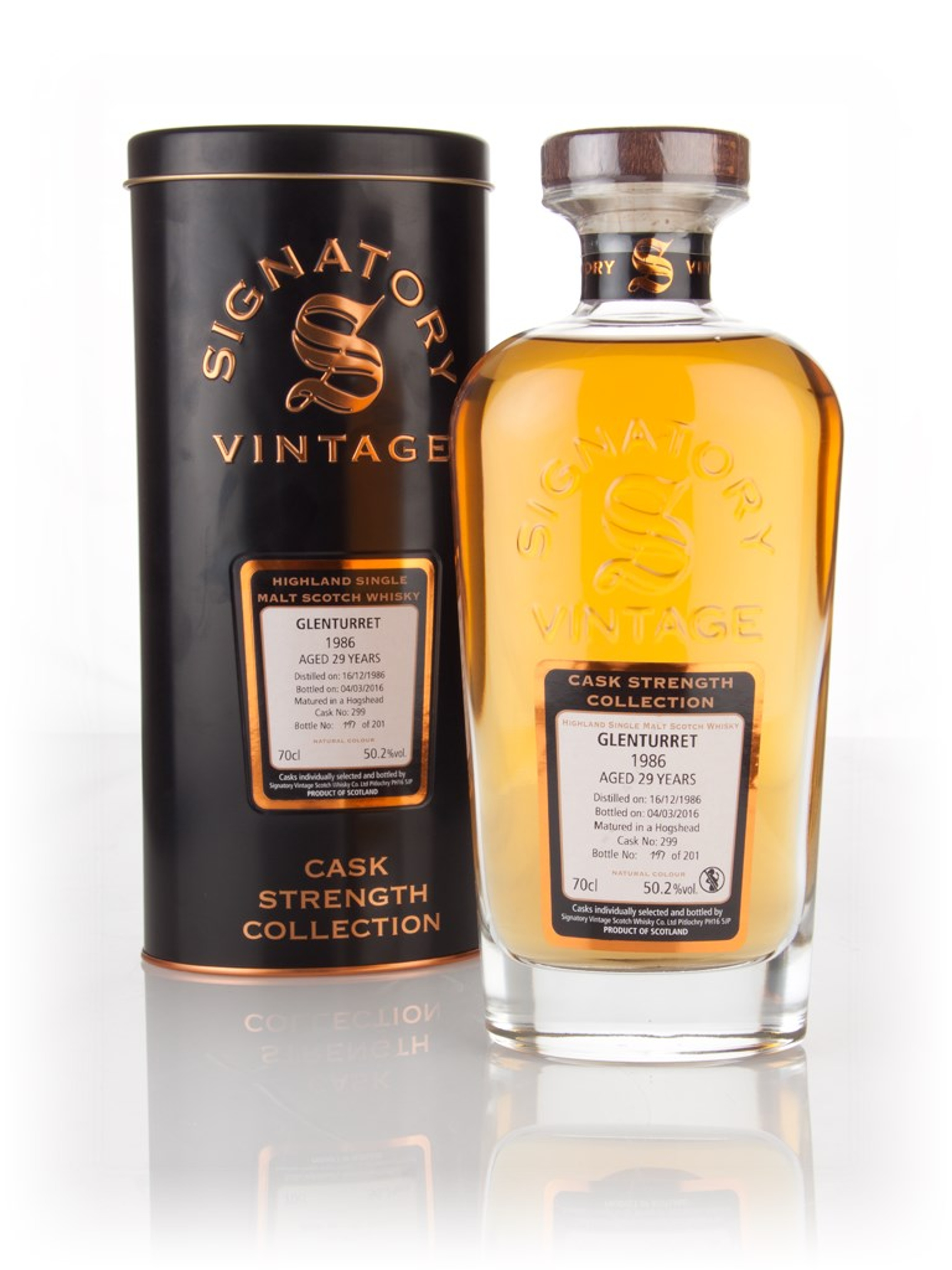 Glenturret 29 Year Old 1986 (cask 299) - Cask Strength Collection (Signatory) 70cl