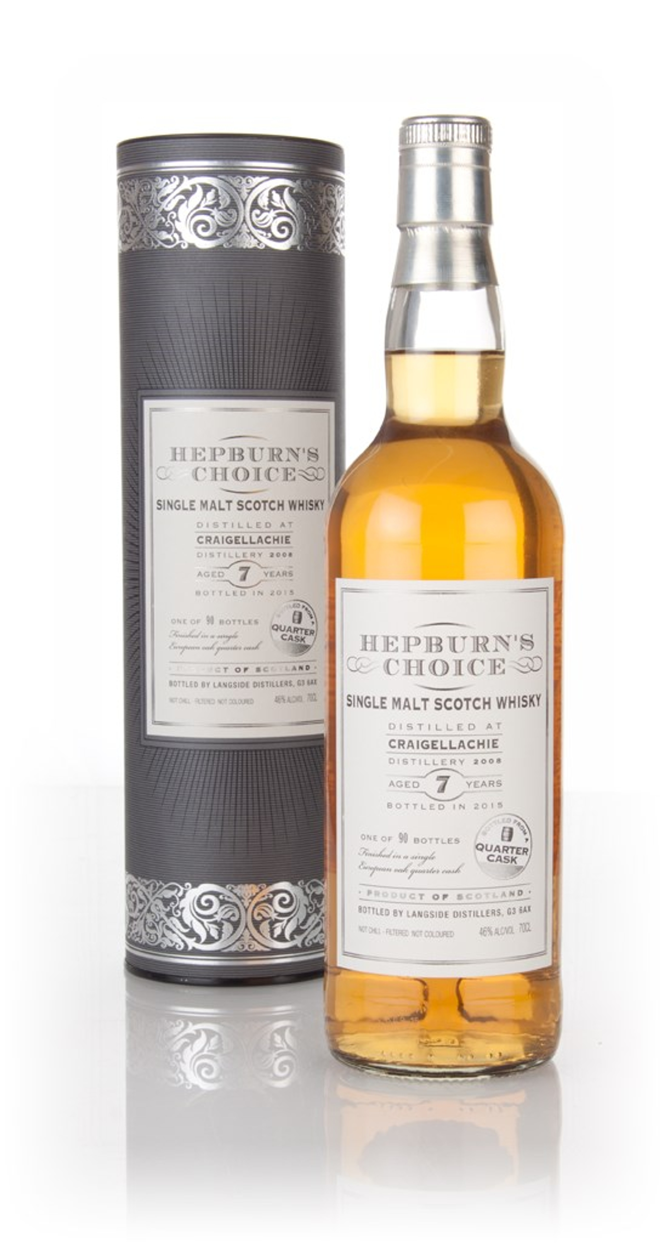 Craigellachie 7 Year Old 2008 - Hepburn's Choice (Langside) 70cl