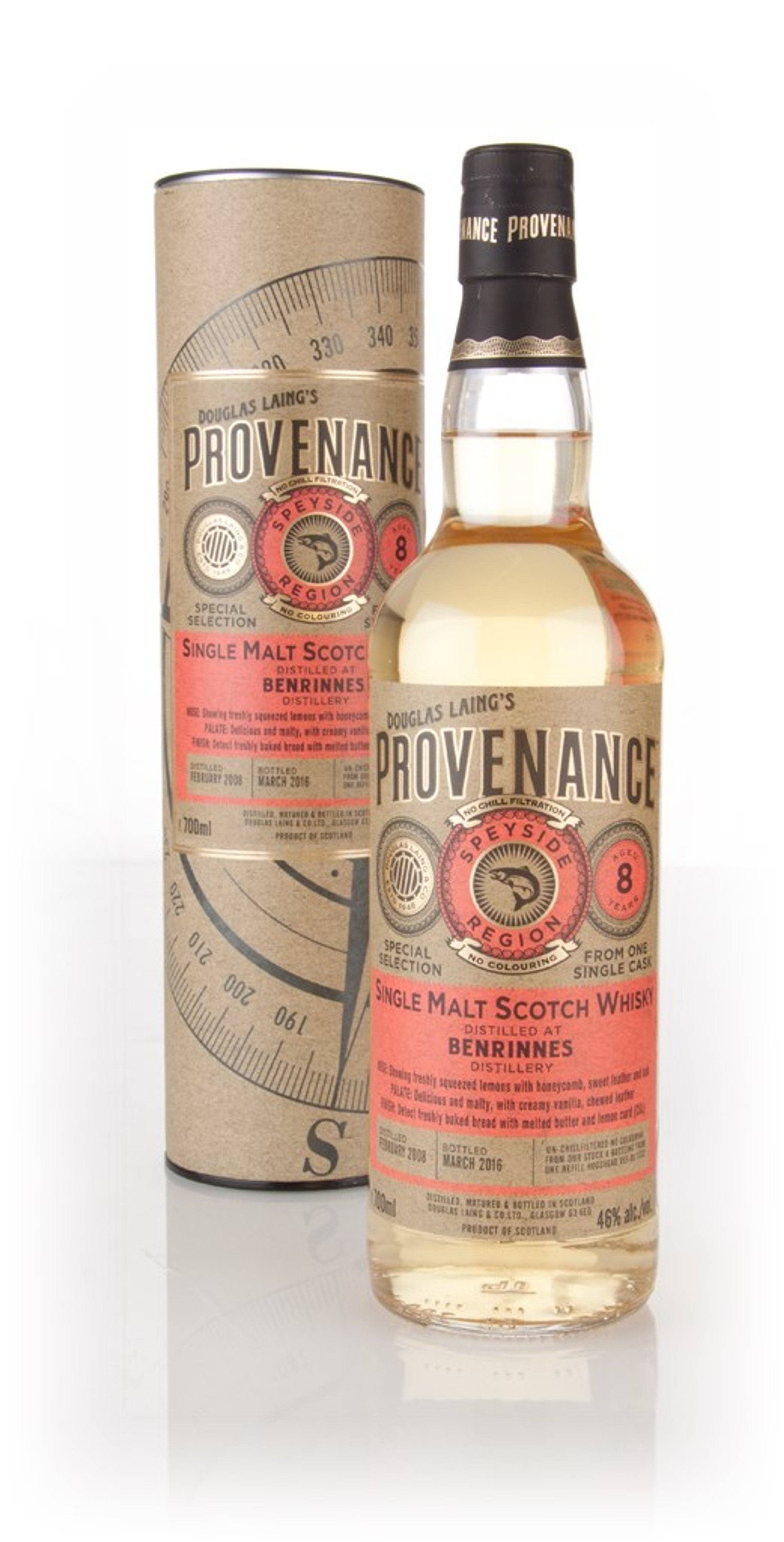 Benrinnes 8 Year Old 2008 (cask 11072) - Provenance (Douglas Laing) 70cl
