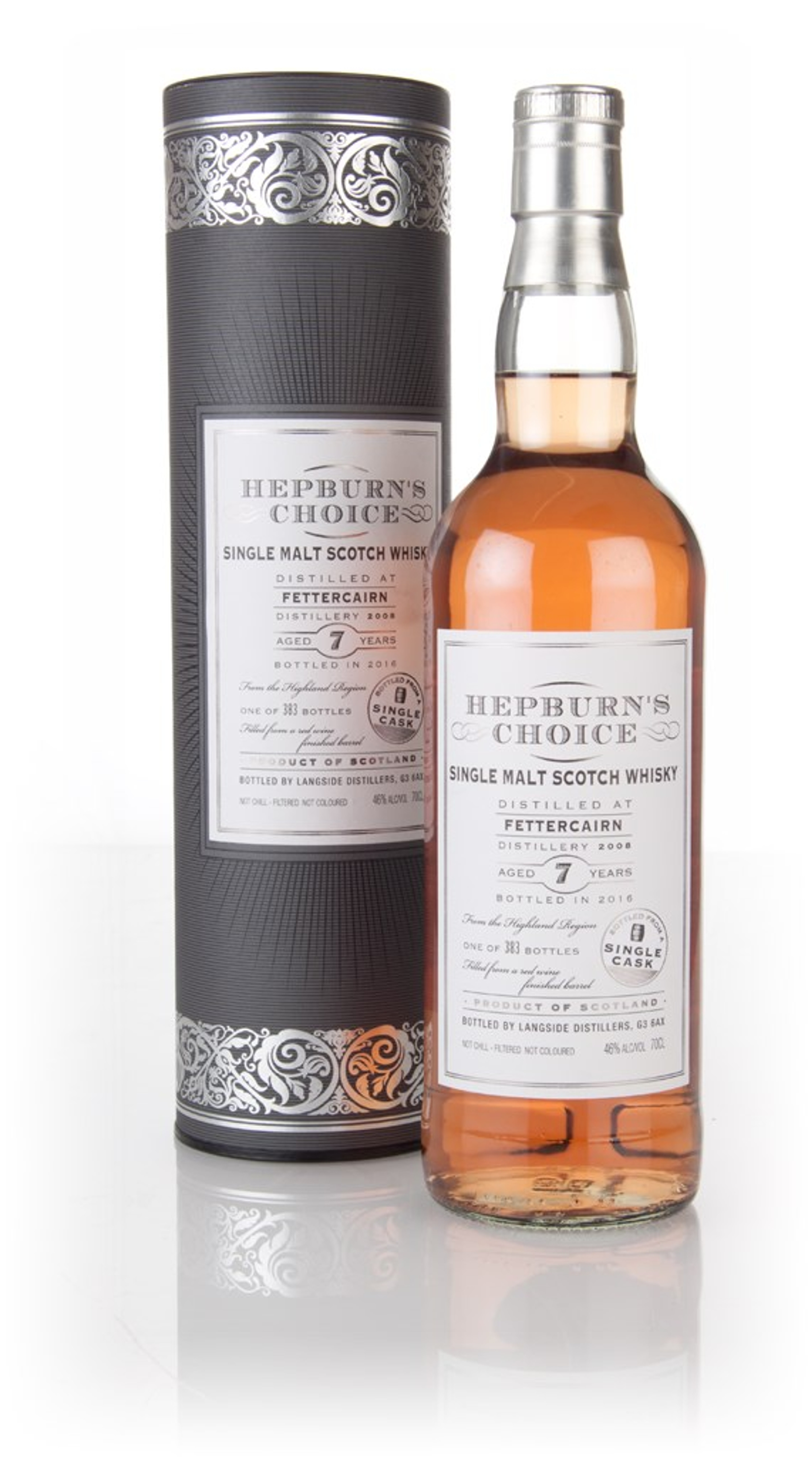 Fettercairn 7 Year Old 2008 (bottled 2016) - Hepburn's Choice (Langside) 70cl