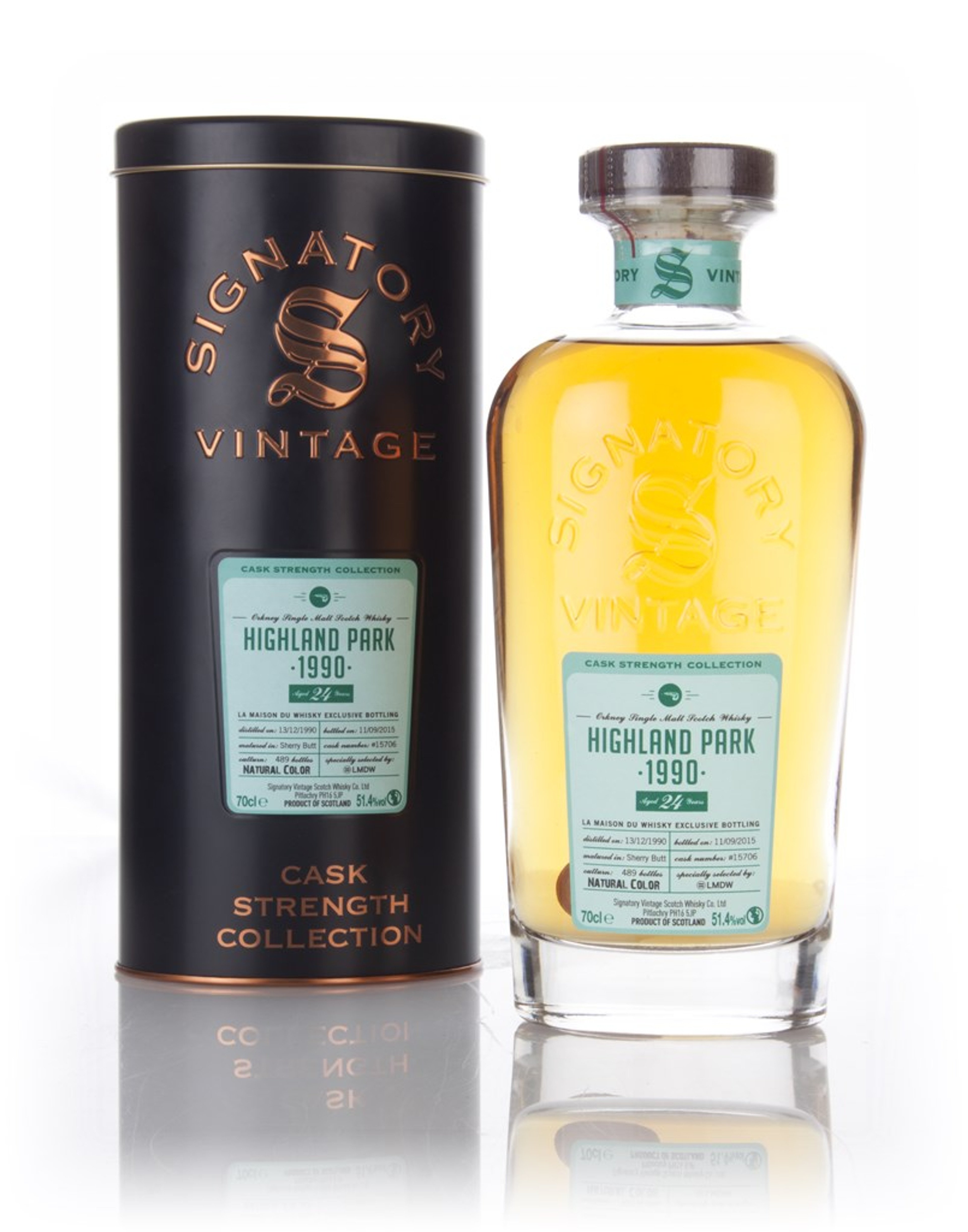 Highland Park 24 Year Old 1990 (cask 15706) - Cask Strength Collection (La Maison du Whisky) 70cl