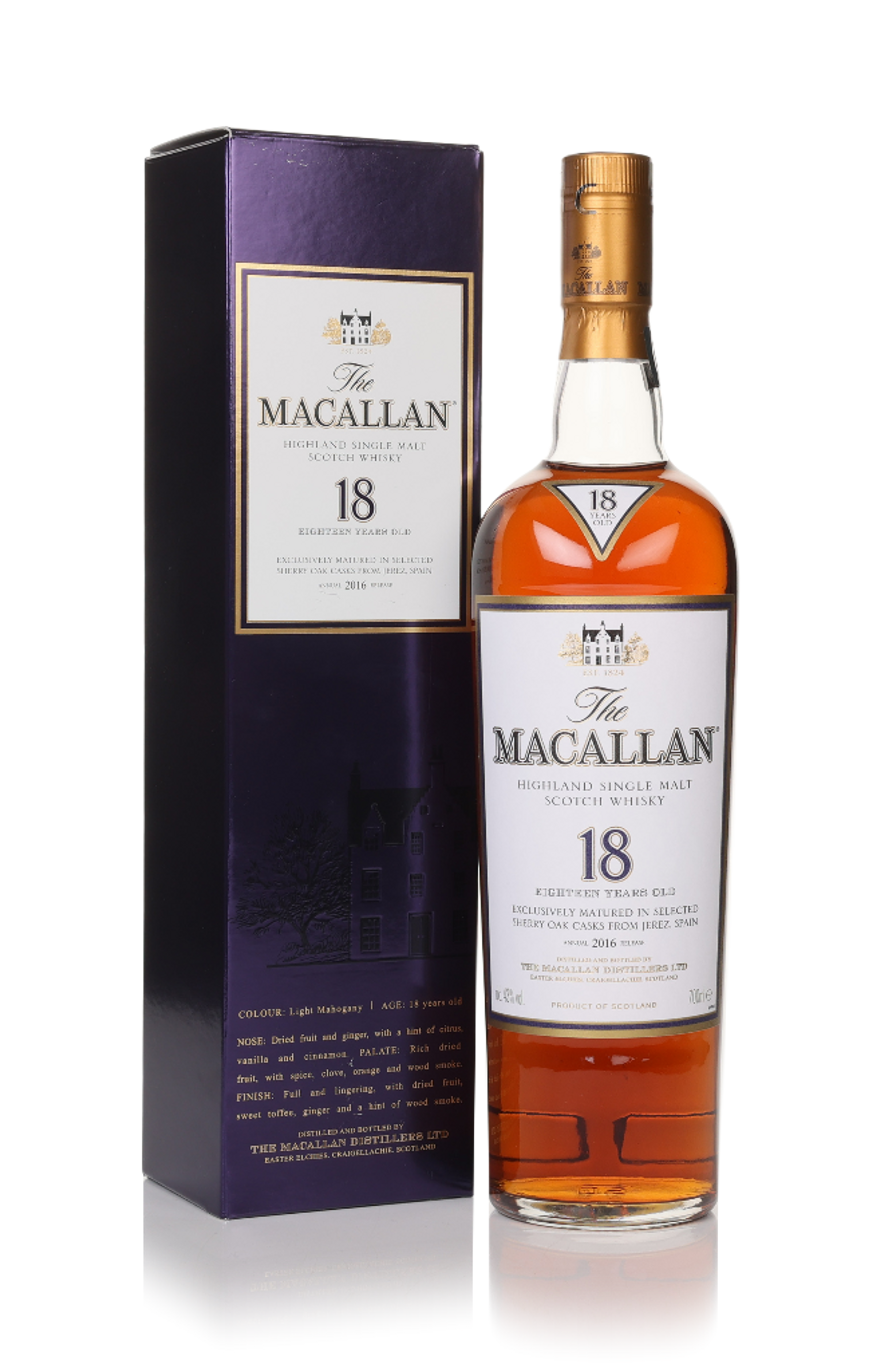The Macallan 18年 シェリーオーク 2024年 Macallan 18 years Sherry Oak 2023 - An exclusive single malt
