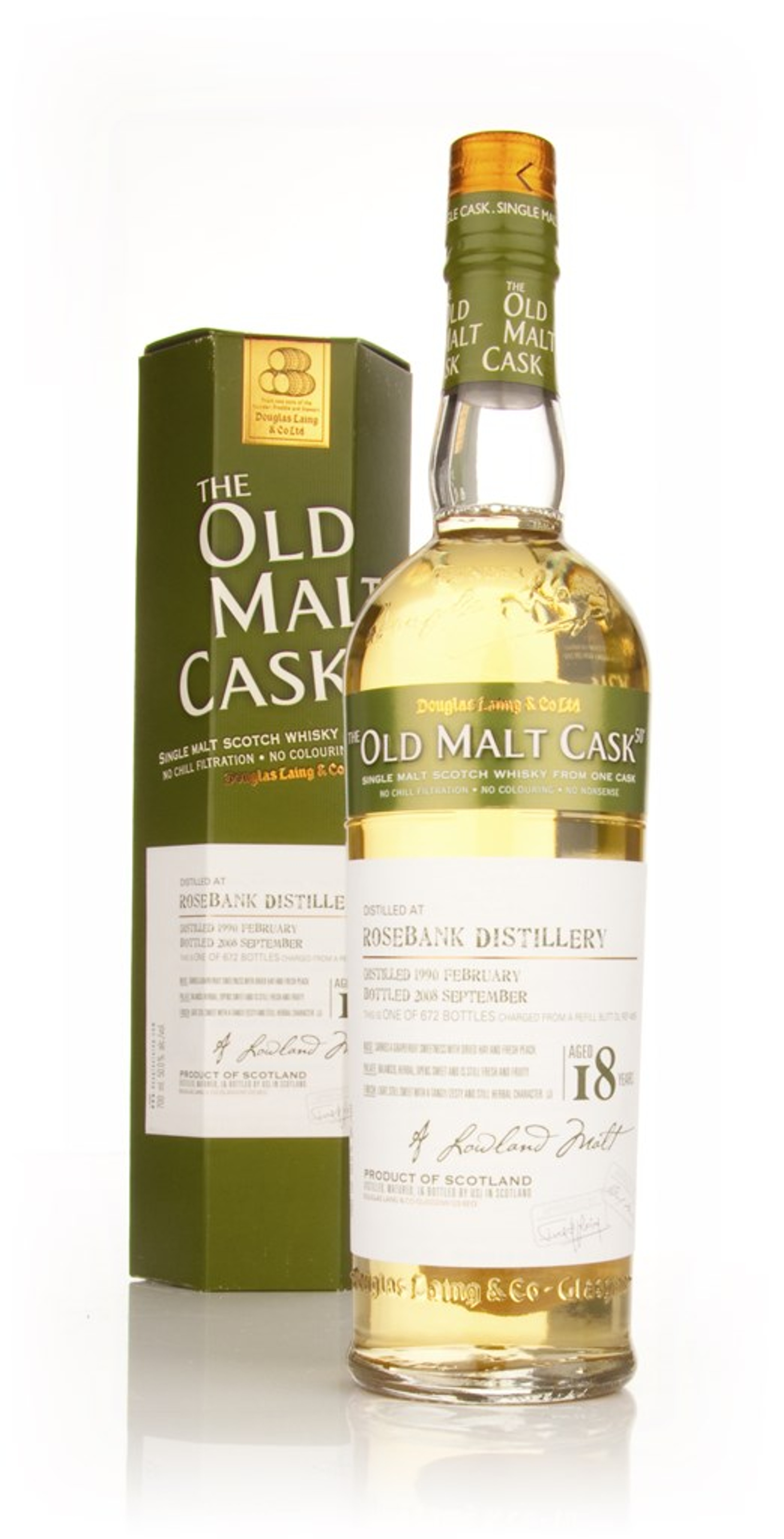 Rosebank 18 Year Old 1990 Cask 4655 - Old Malt Cask (Douglas Laing) 70cl