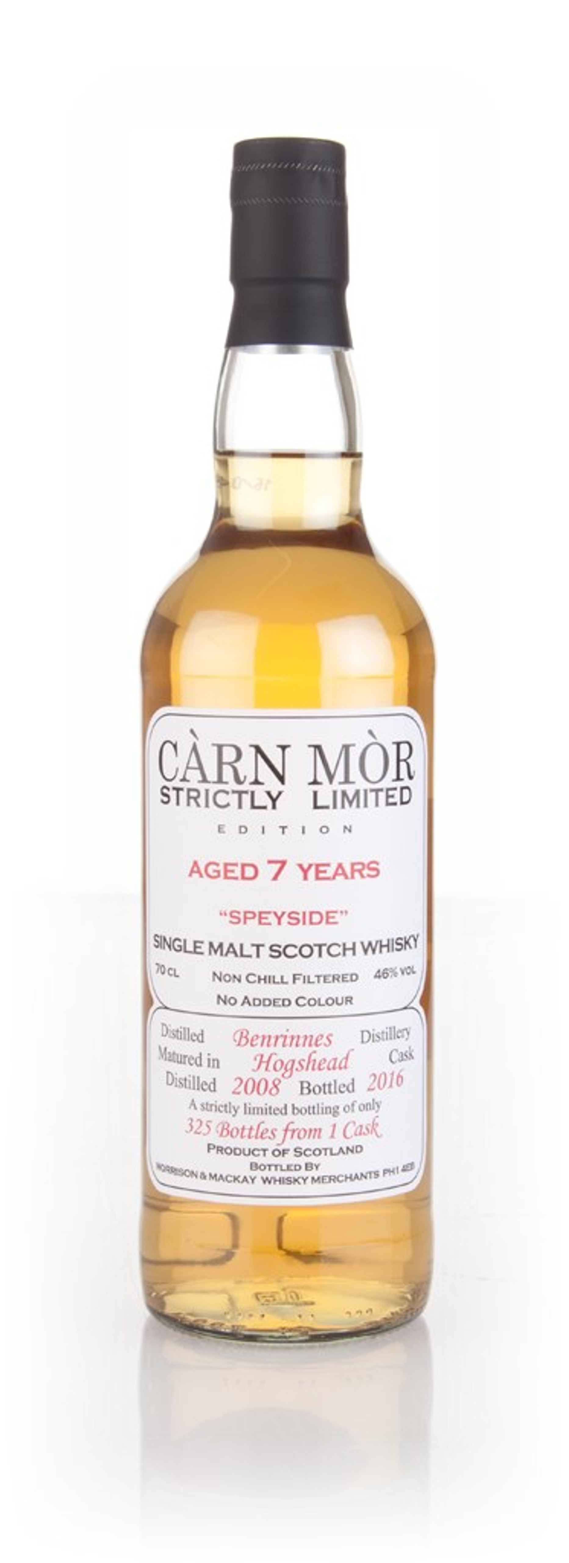 Benrinnes 7 Year Old 2008 - Strictly Limited (Càrn Mòr) 70cl