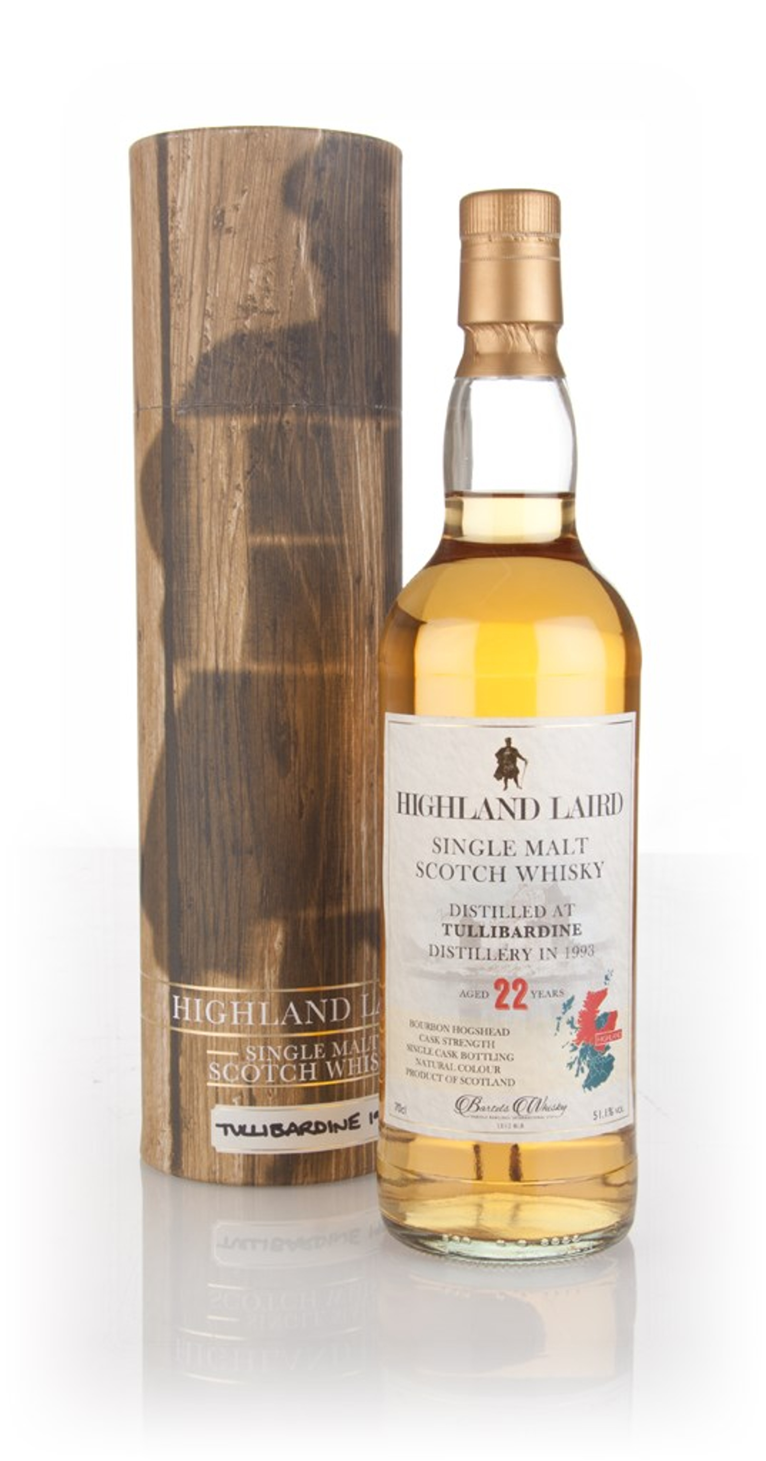 Tullibardine 22 Year Old 1993 - Highland Laird (Bartels Whisky) 70cl