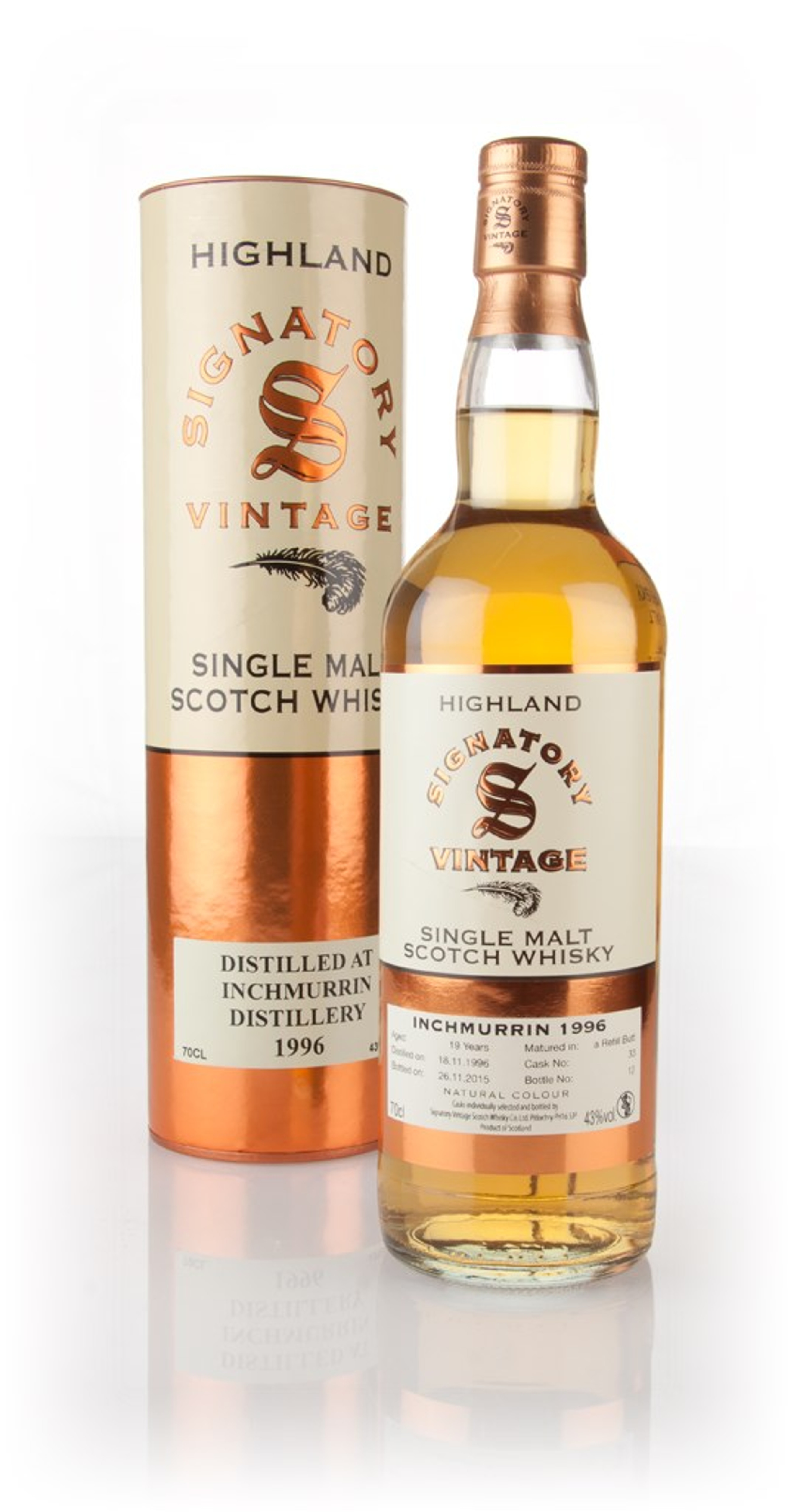 Inchmurrin 19 Year Old 1996 (cask 33) (Signatory) 70cl