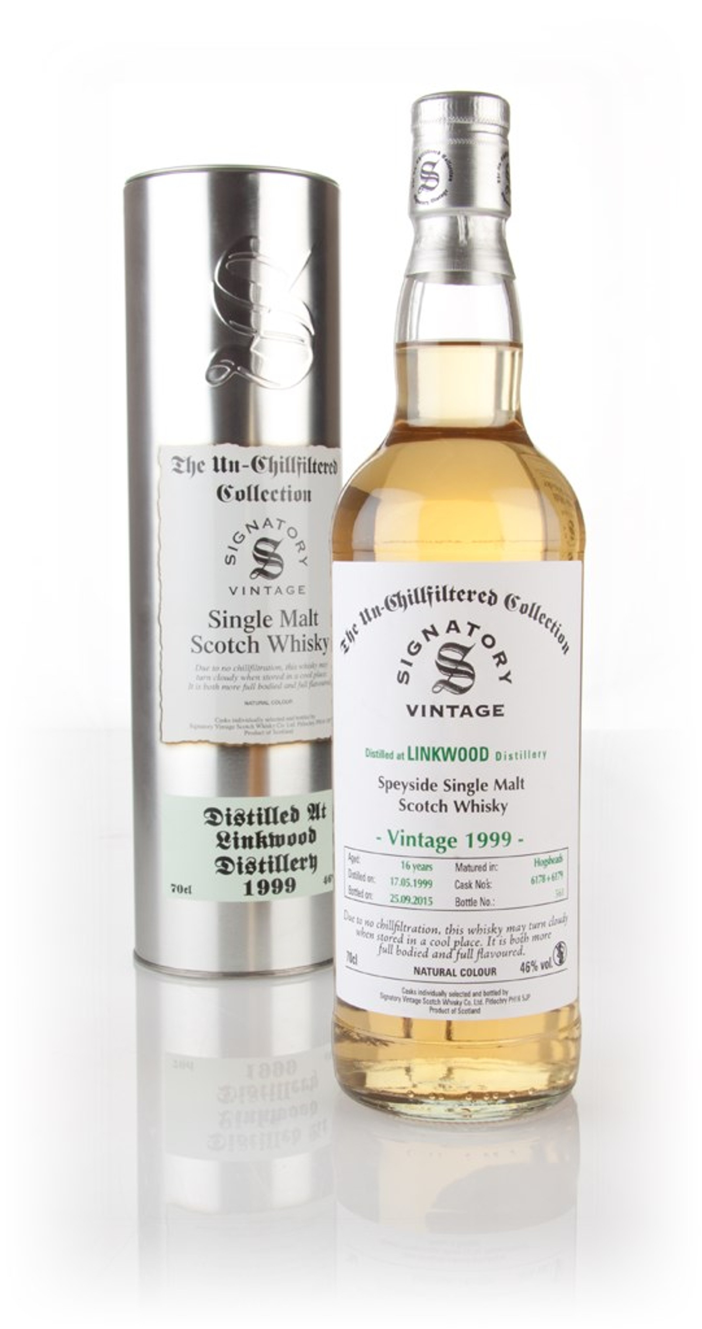 Linkwood 16 Year Old 1999 (casks 6178 & 6179) - Un-Chillfiltered (Signatory) 70cl