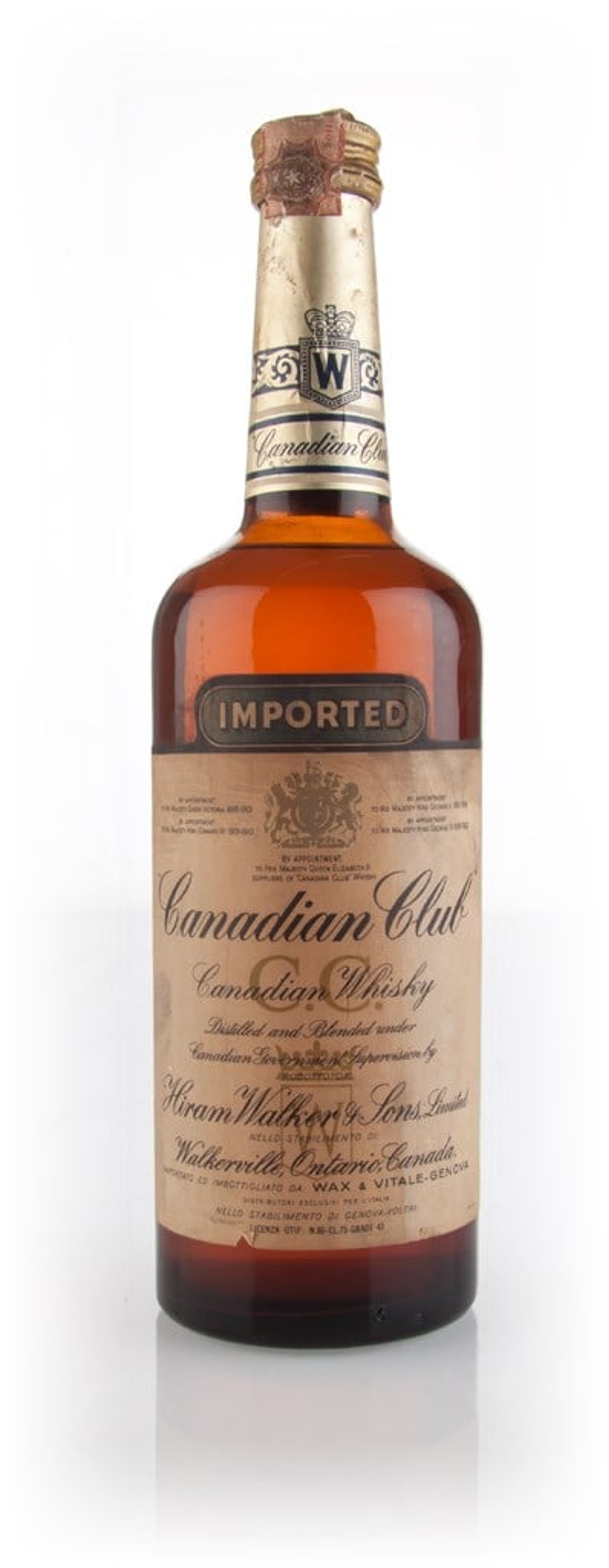 Canadian Club Whisky - 1970s 43% 75cl | Master Of Malt