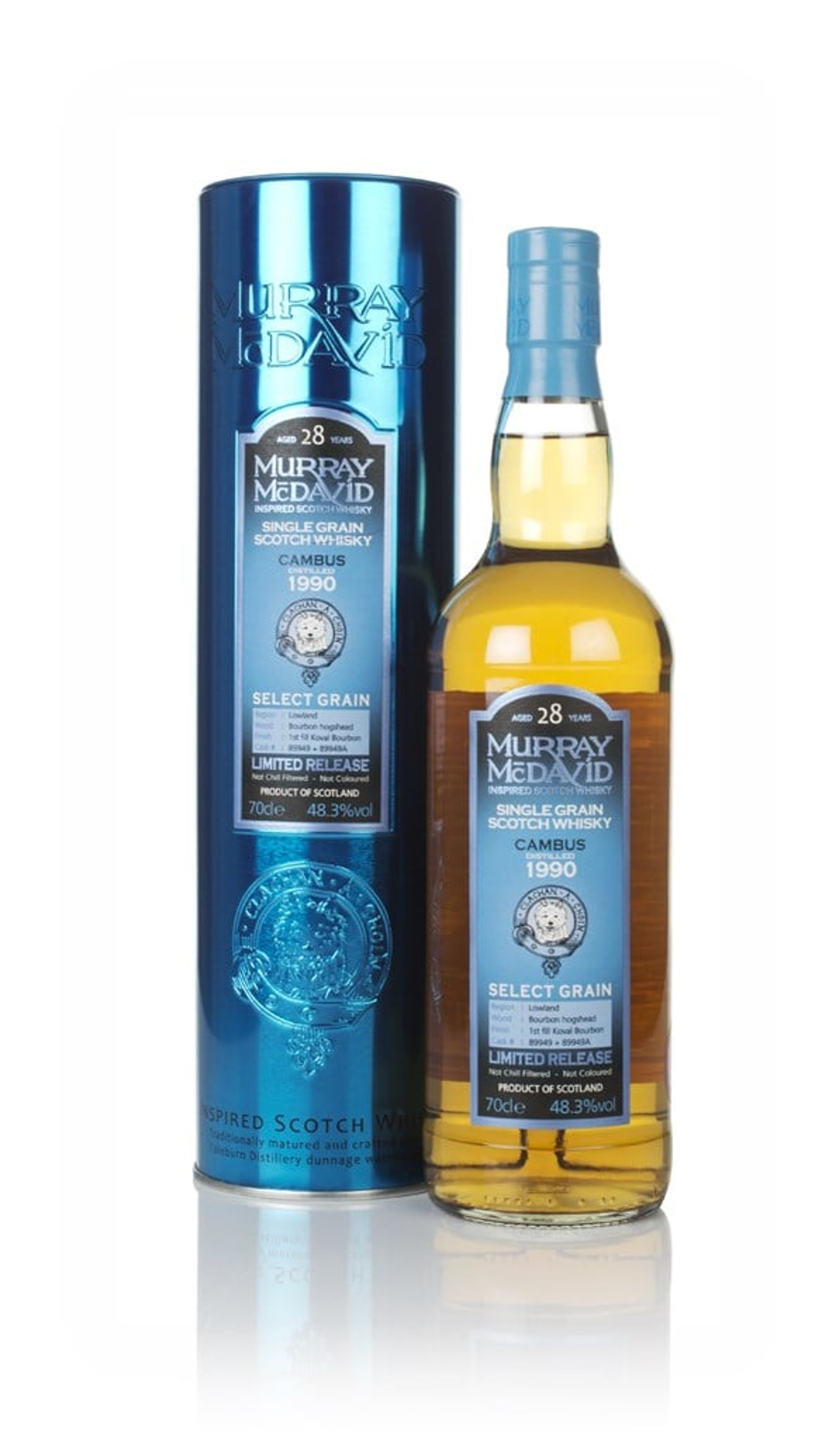 Cambus 28 Year Old 1990 (cask 89949 & 89949A) - Select Grain (Murray McDavid) 70cl