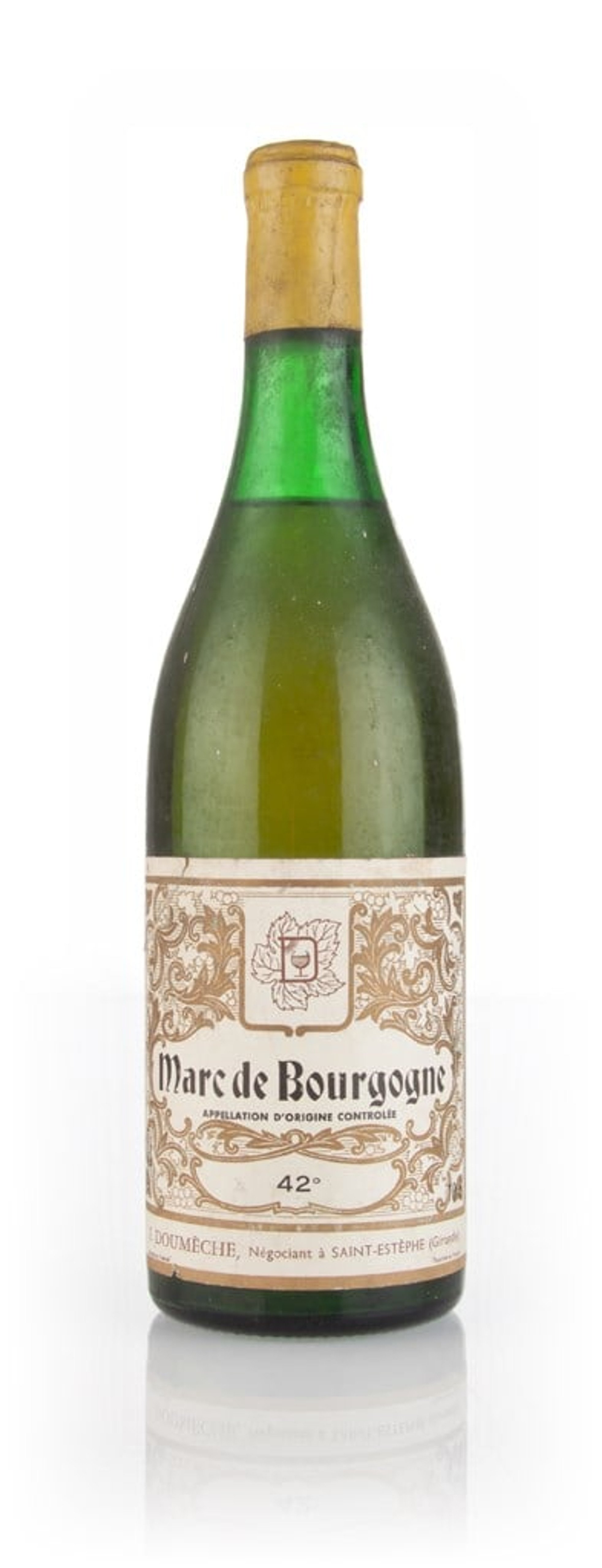 J. Douméche Marc de Bourgogne - 1970s 70cl