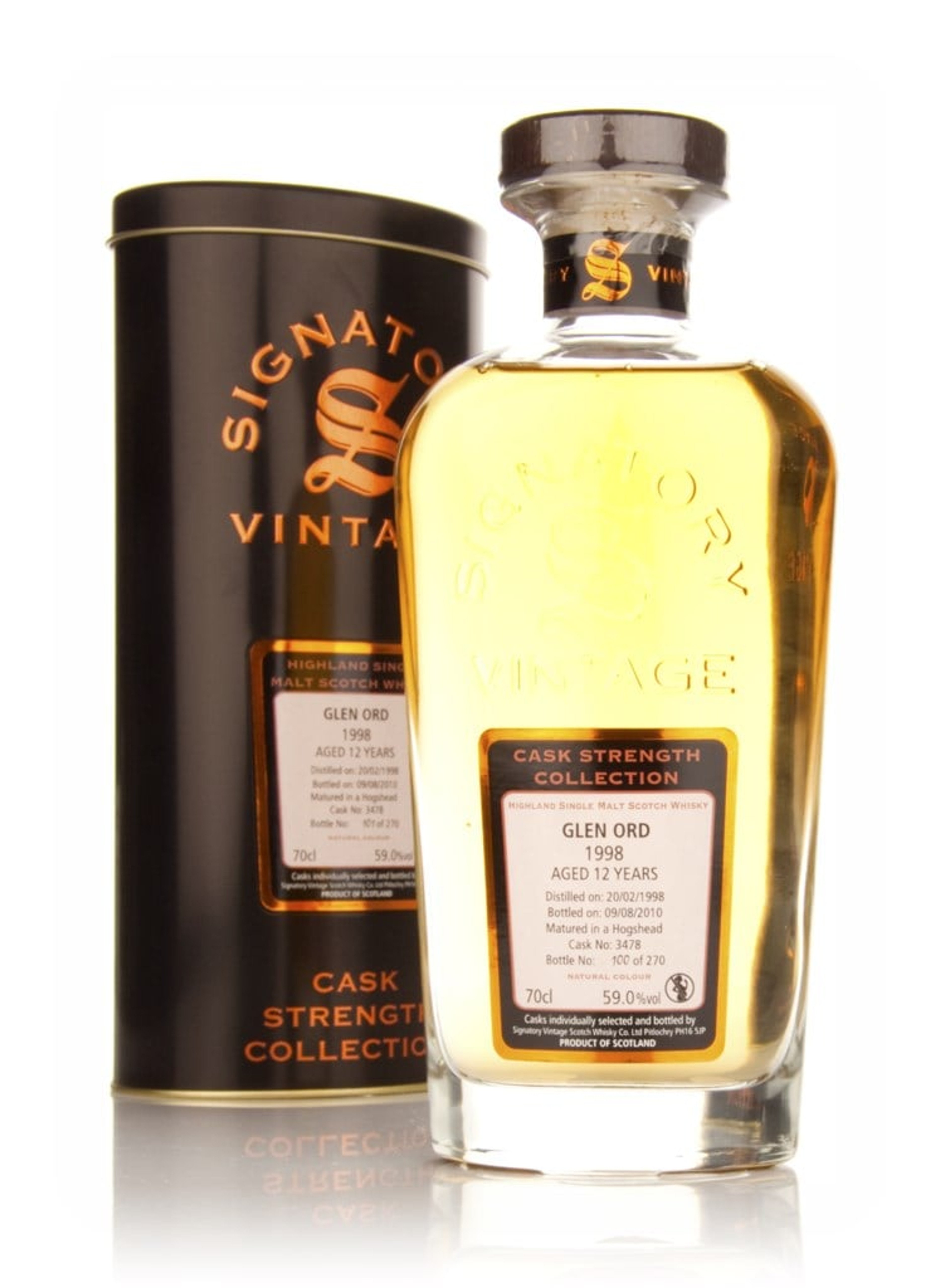 Glen Ord 12 Year Old 1998 Cask 3478 - Cask Strength Collection (Signatory) 70cl