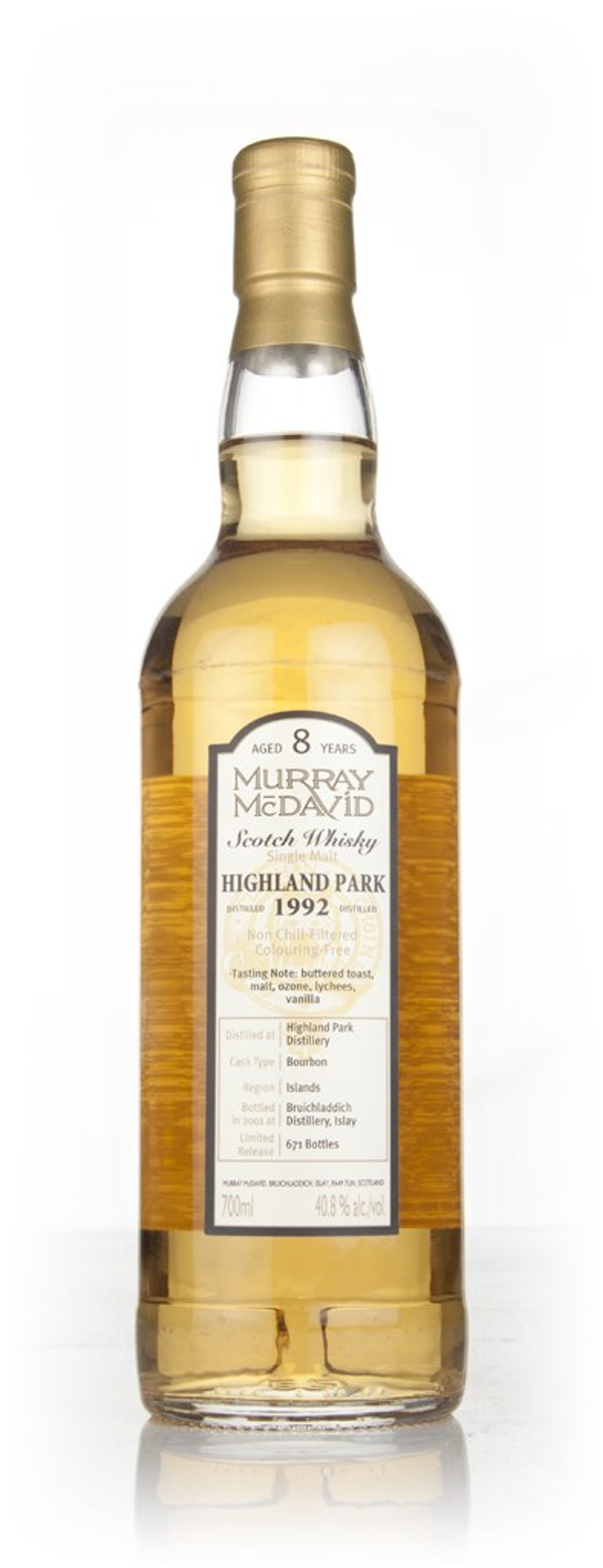 Highland Park 8 Year Old 1992 (Murray McDavid) 70cl