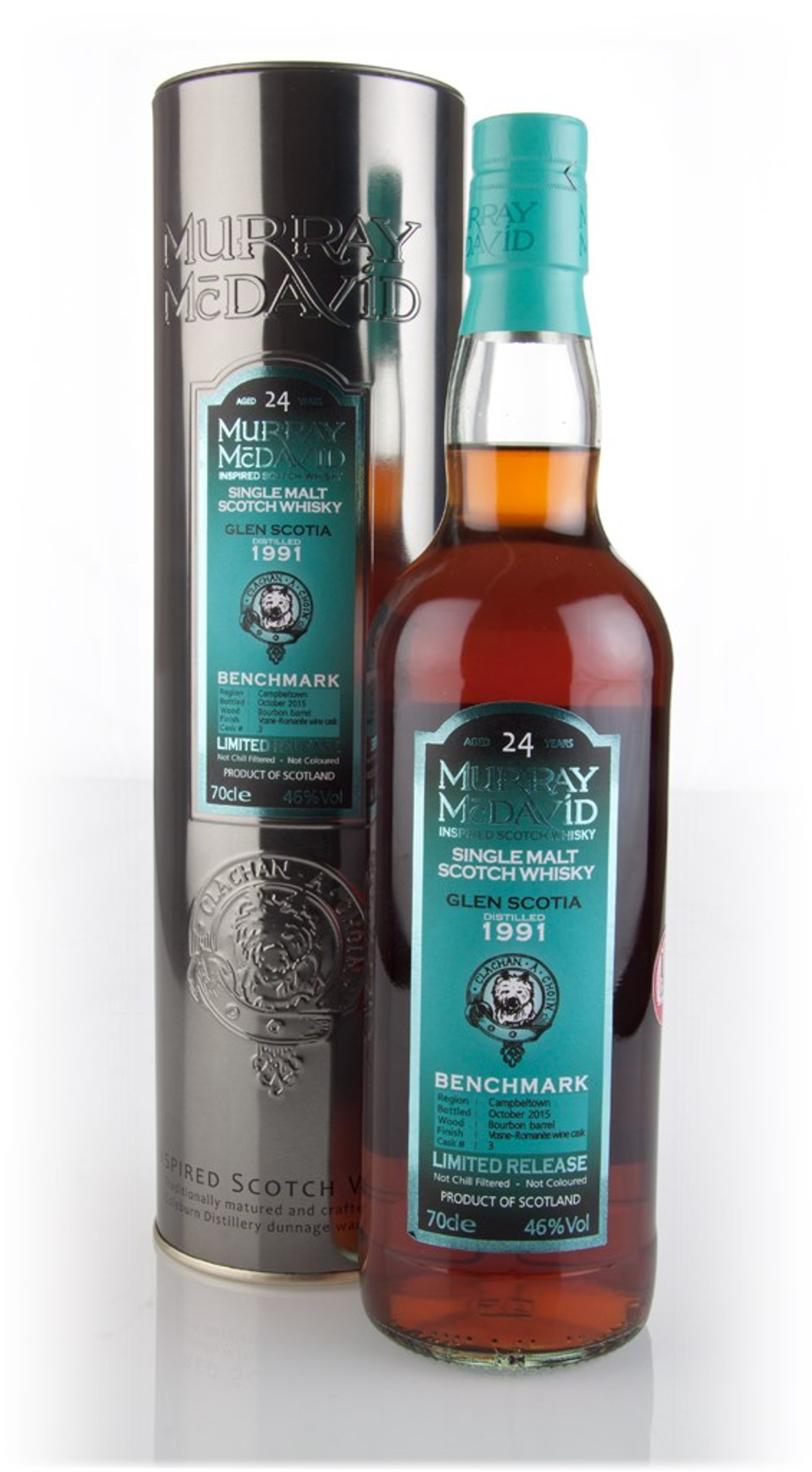 Glen Scotia 24 Year Old 1991 (cask 3) - Benchmark (Murray McDavid) 70cl