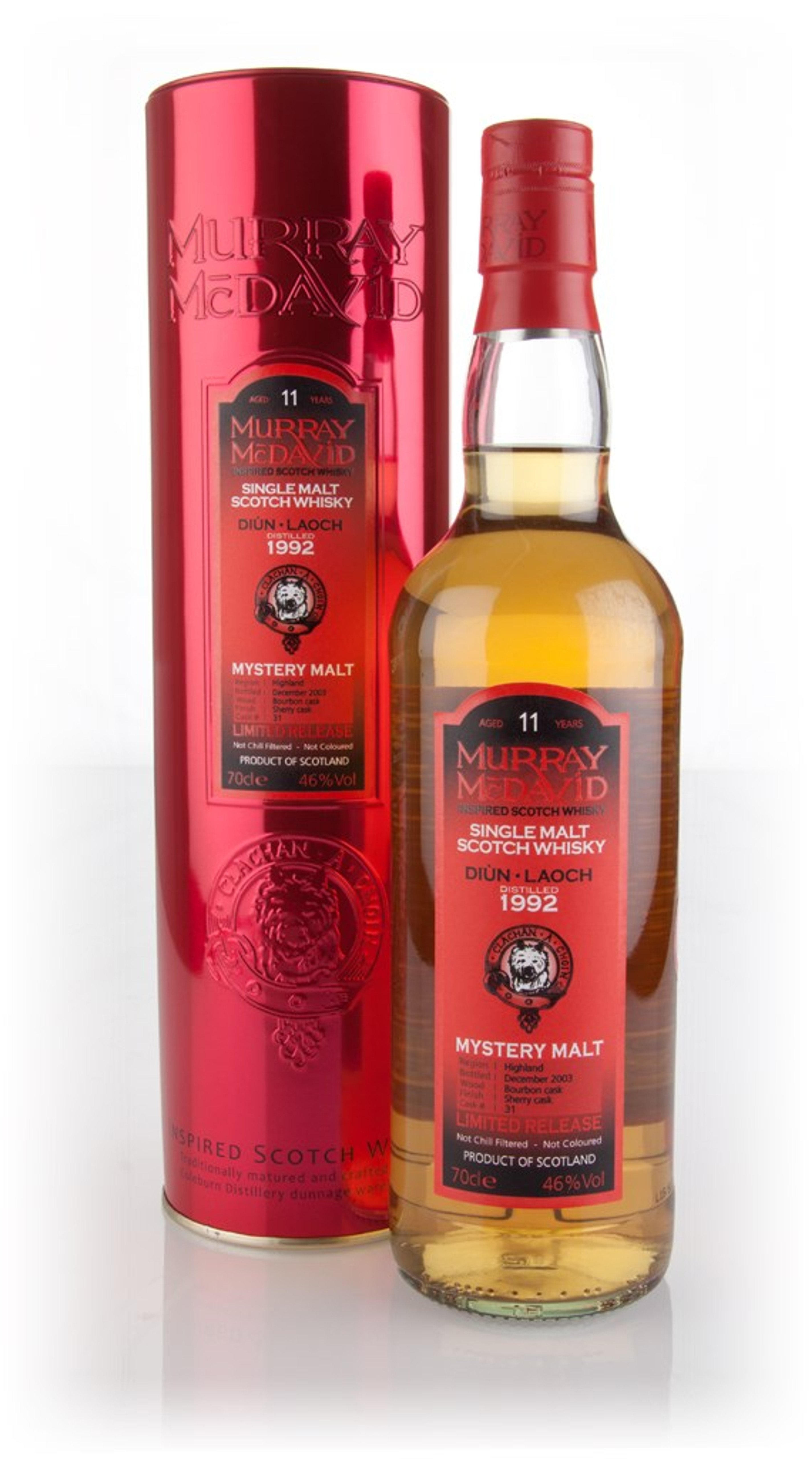 Diùn Laoch 11 Year Old 1992 (cask 31) - Mystery Malt (Murray McDavid) 70cl