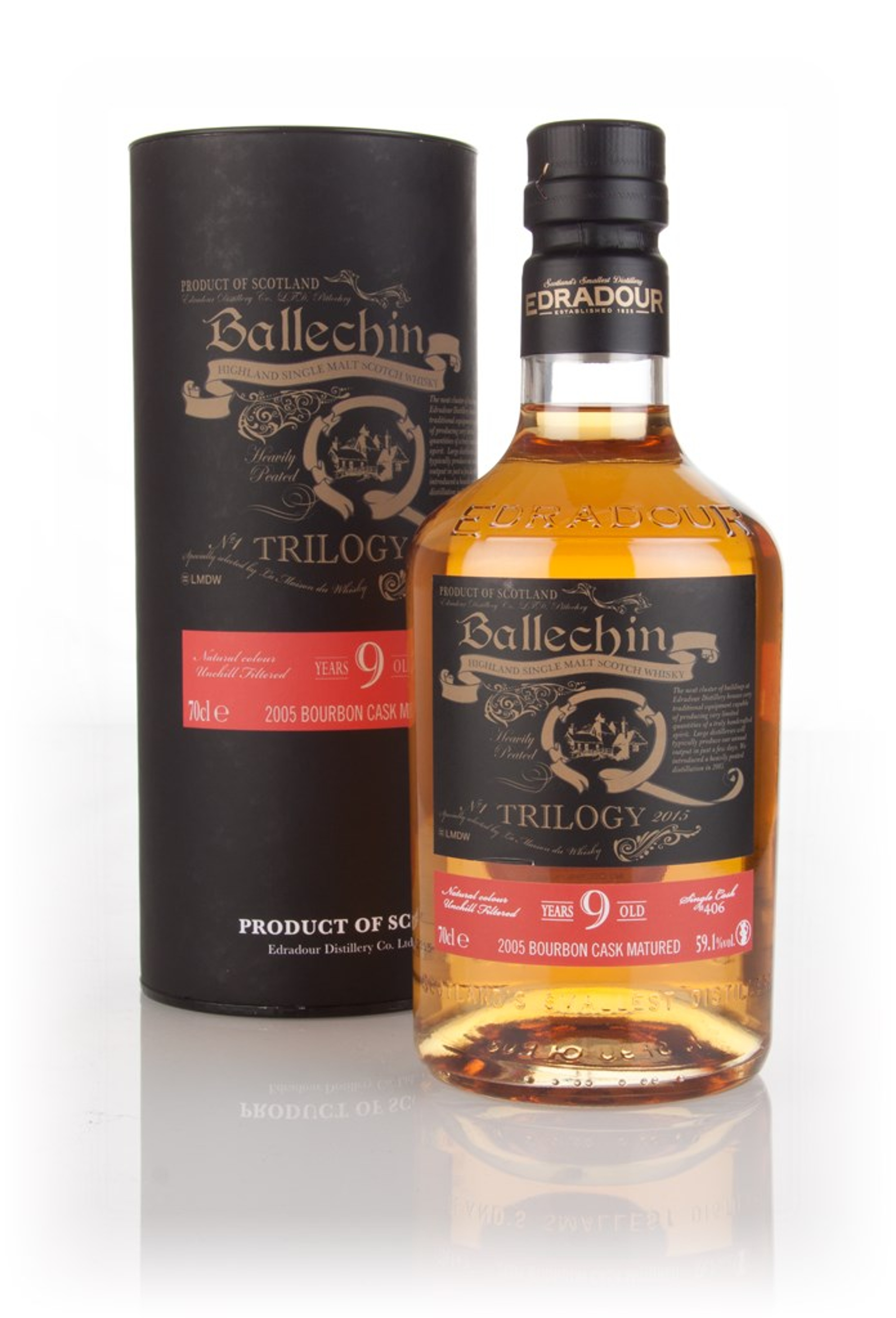 Edradour Ballechin 9 Year Old 2005 (cask 406) - Trilogy 70cl