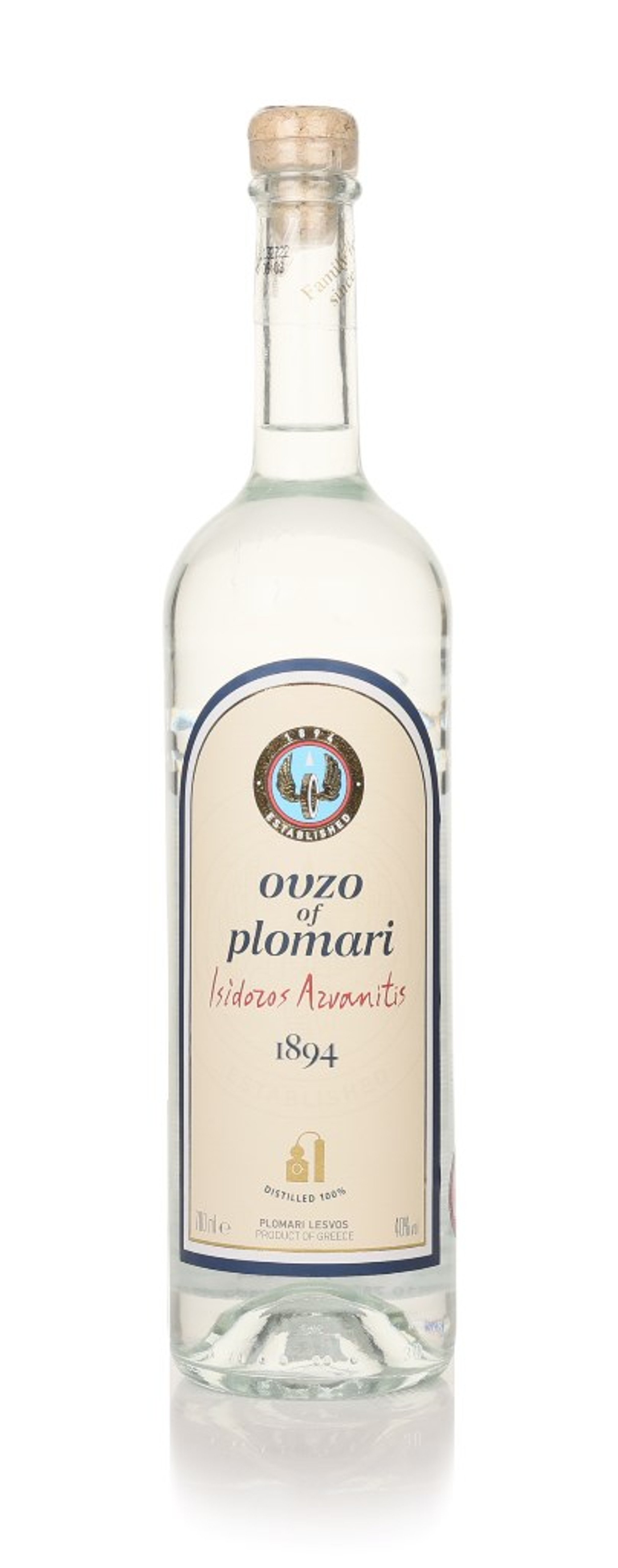 Isidoros Arvanitis Ouzo of Plomari 70cl